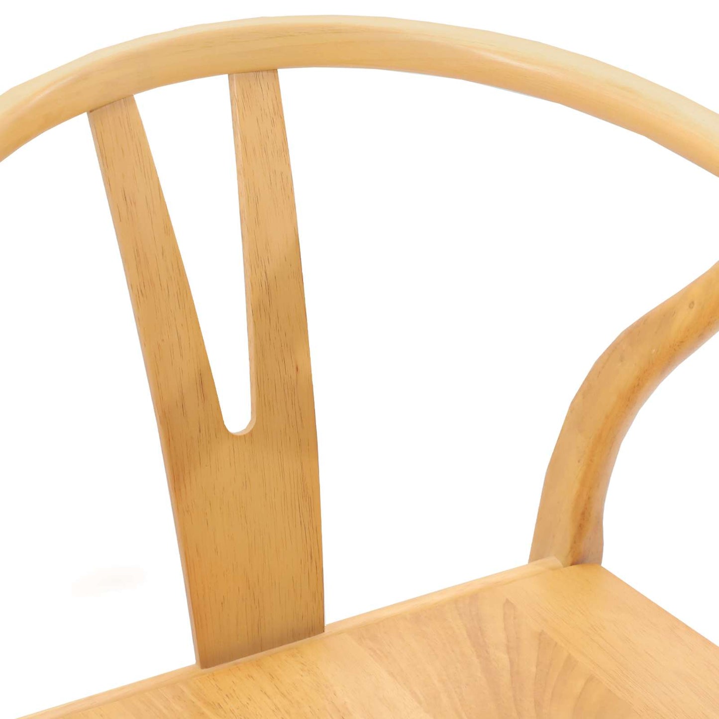 Eetkamerstoel 2 pcs Naturel Massief Rubberhout is nu te koop bij PeponiXL, paradijselijk wonen!