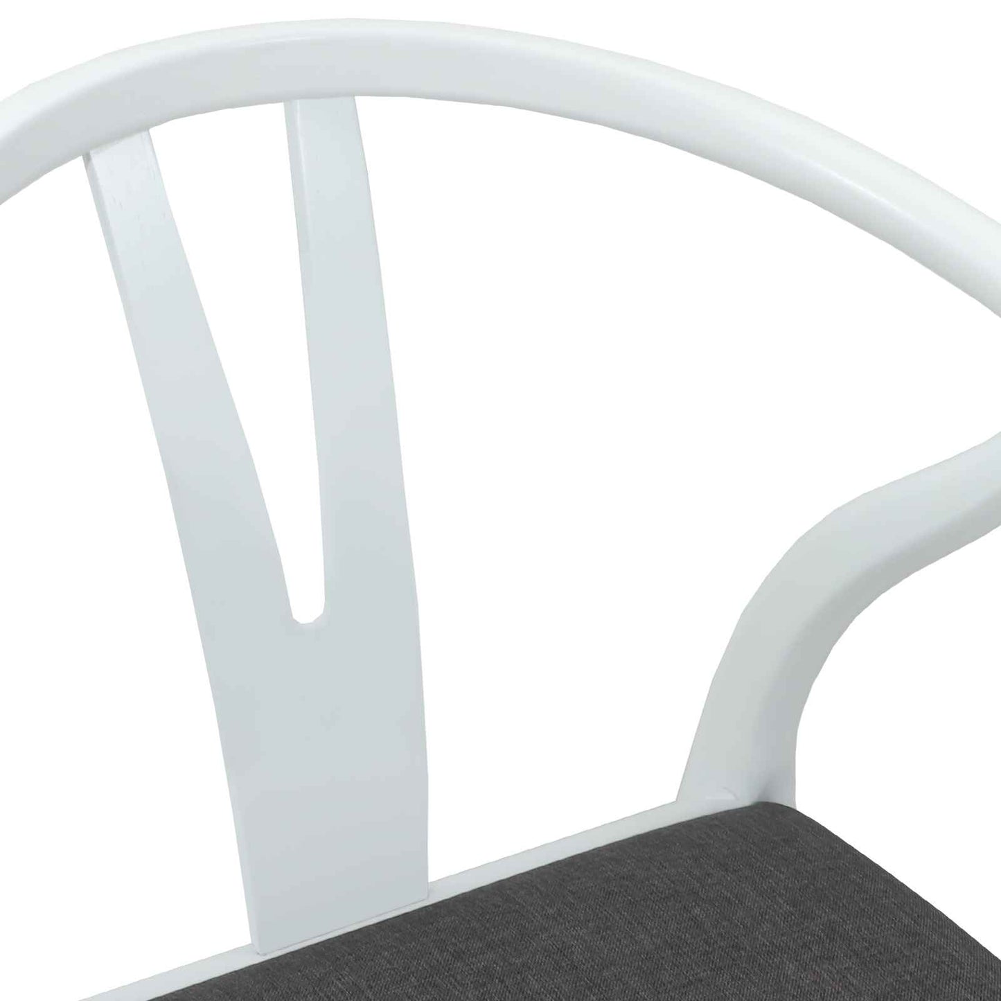 Eetkamerstoel 2 pcs Wit en Grijs Massief Rubberhout is nu te koop bij PeponiXL, paradijselijk wonen!