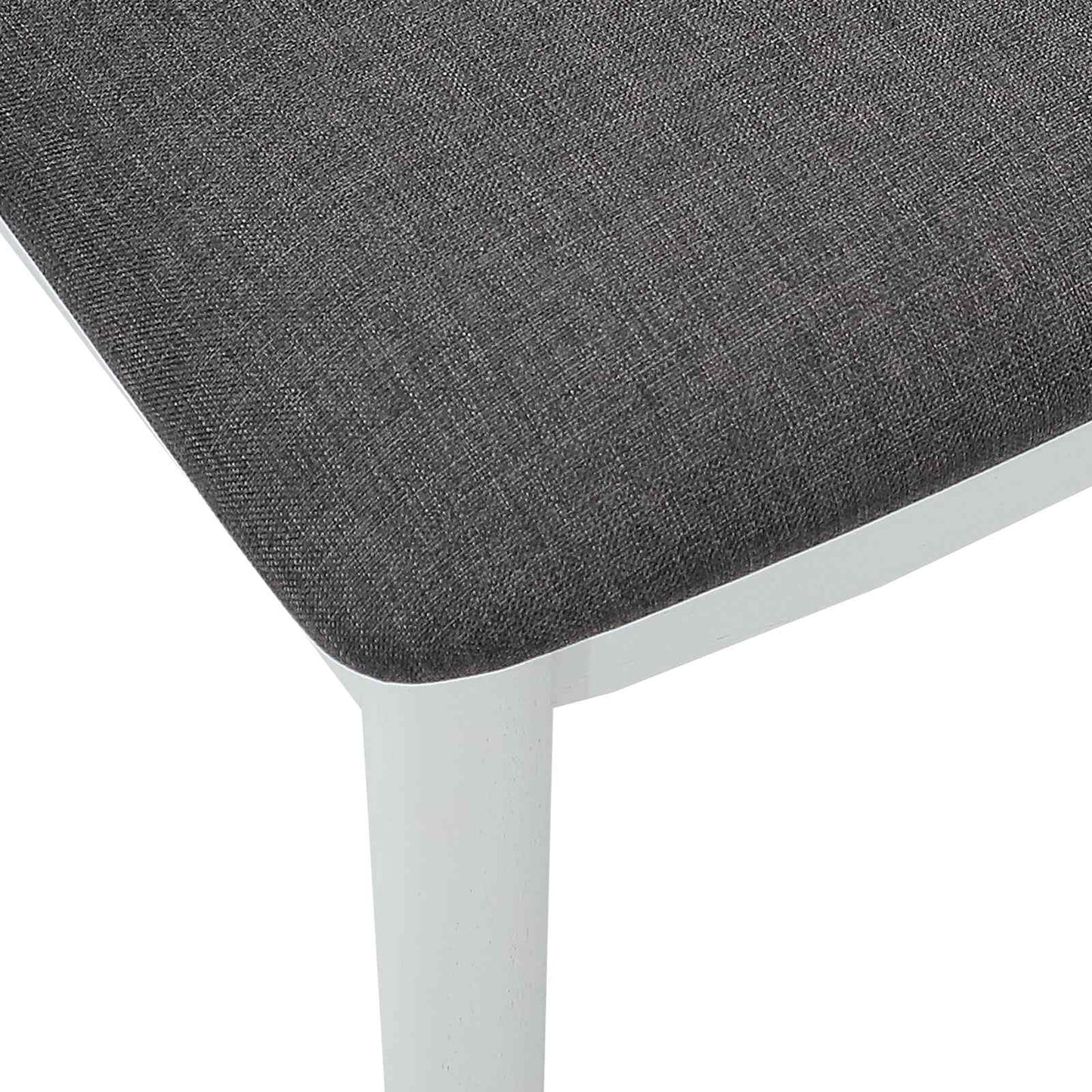 Eetkamerstoel 2 pcs Wit en Grijs Massief Rubberhout is nu te koop bij PeponiXL, paradijselijk wonen!