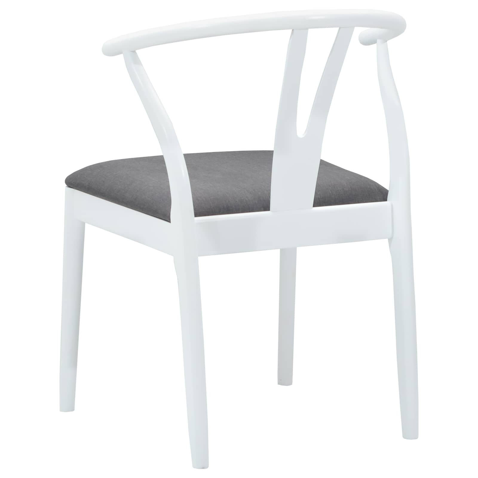Eetkamerstoel 2 pcs Wit en Grijs Massief Rubberhout is nu te koop bij PeponiXL, paradijselijk wonen!