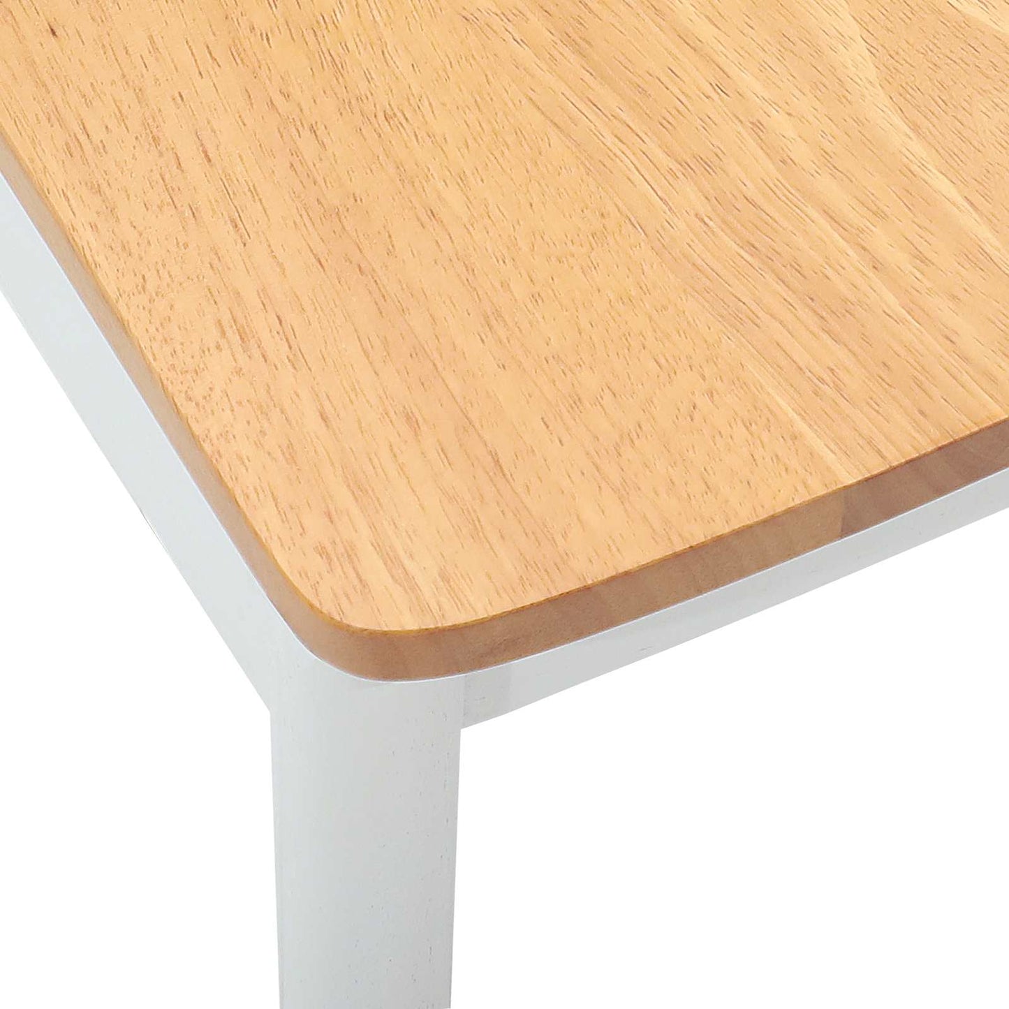 Eetkamerstoel 2 pcs Wit en Natuurlijk Massief Rubberhout is nu te koop bij PeponiXL, paradijselijk wonen!