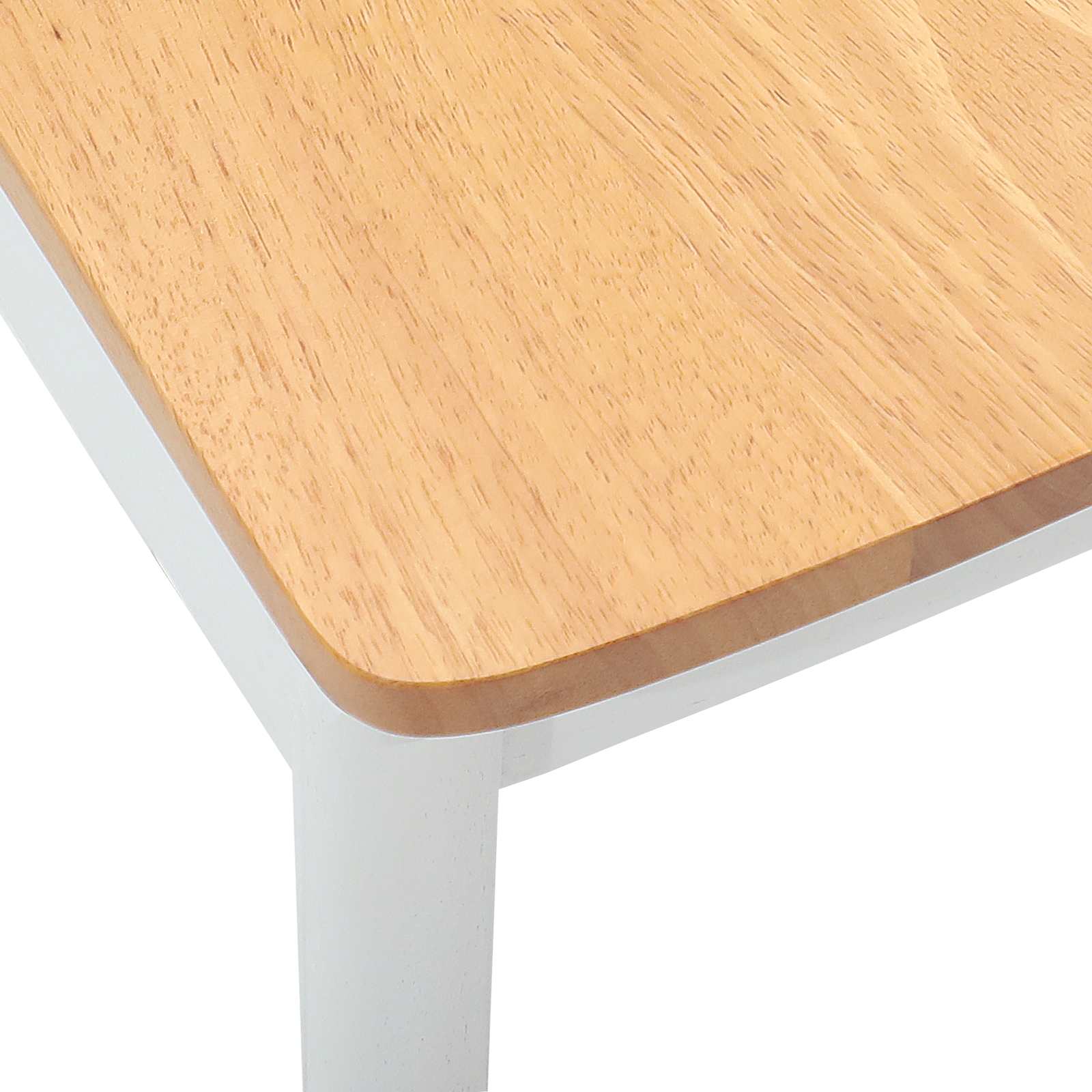 Eetkamerstoel 2 pcs Wit en Natuurlijk Massief Rubberhout is nu te koop bij PeponiXL, paradijselijk wonen!