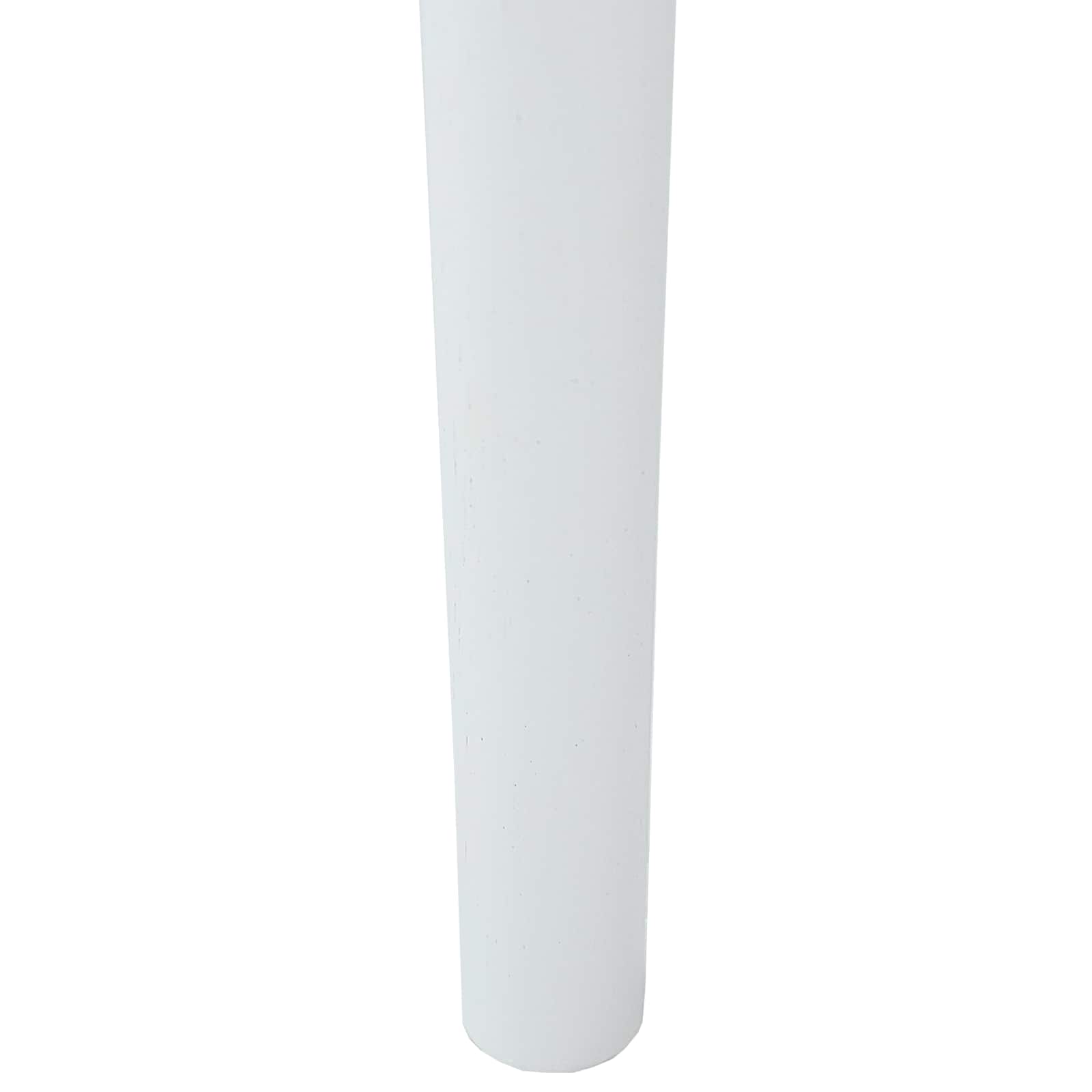Eetkamerstoel 2 pcs Wit en Wit Massief Rubberhout is nu te koop bij PeponiXL, paradijselijk wonen!
