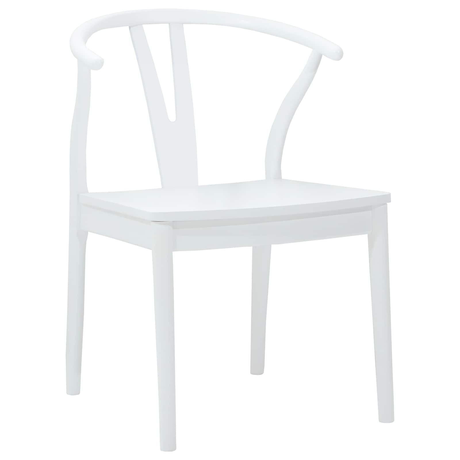 Eetkamerstoel 2 pcs Wit en Wit Massief Rubberhout is nu te koop bij PeponiXL, paradijselijk wonen!