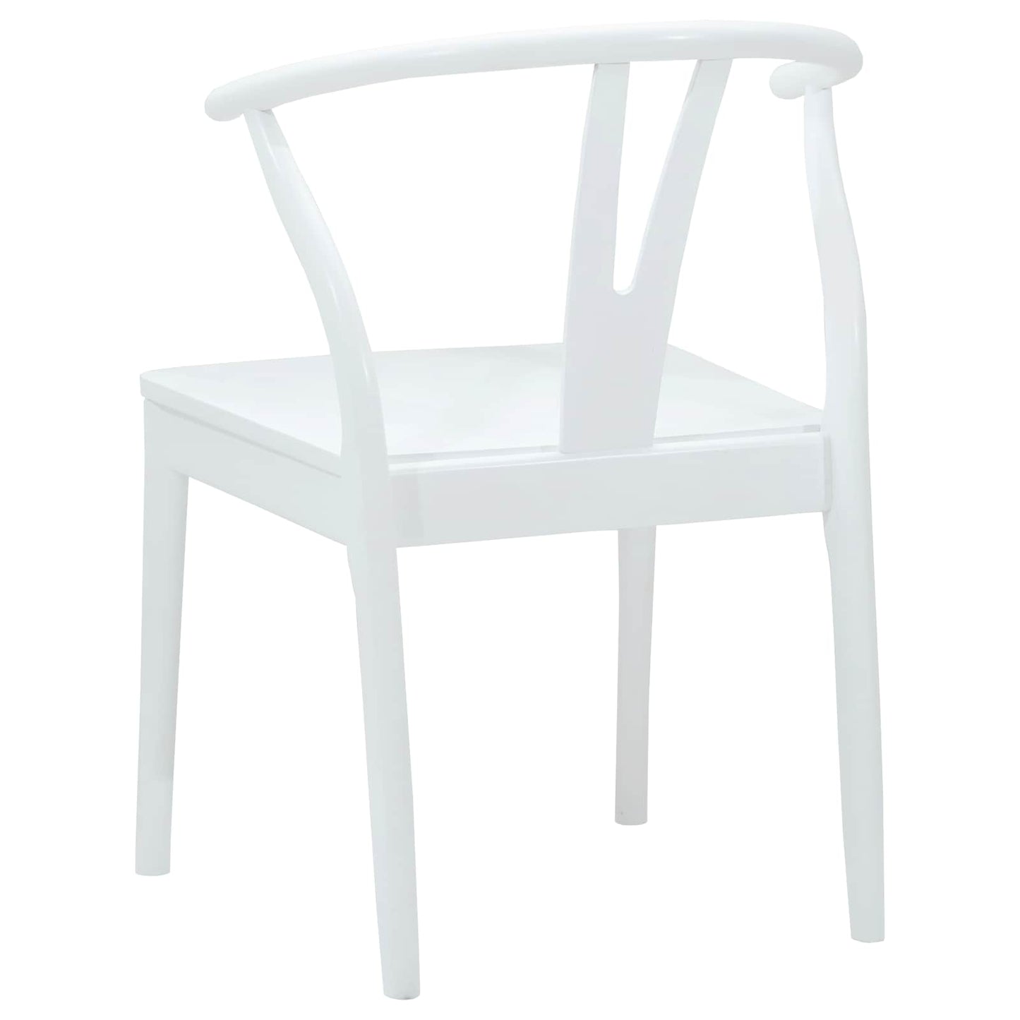Eetkamerstoel 2 pcs Wit en Wit Massief Rubberhout is nu te koop bij PeponiXL, paradijselijk wonen!