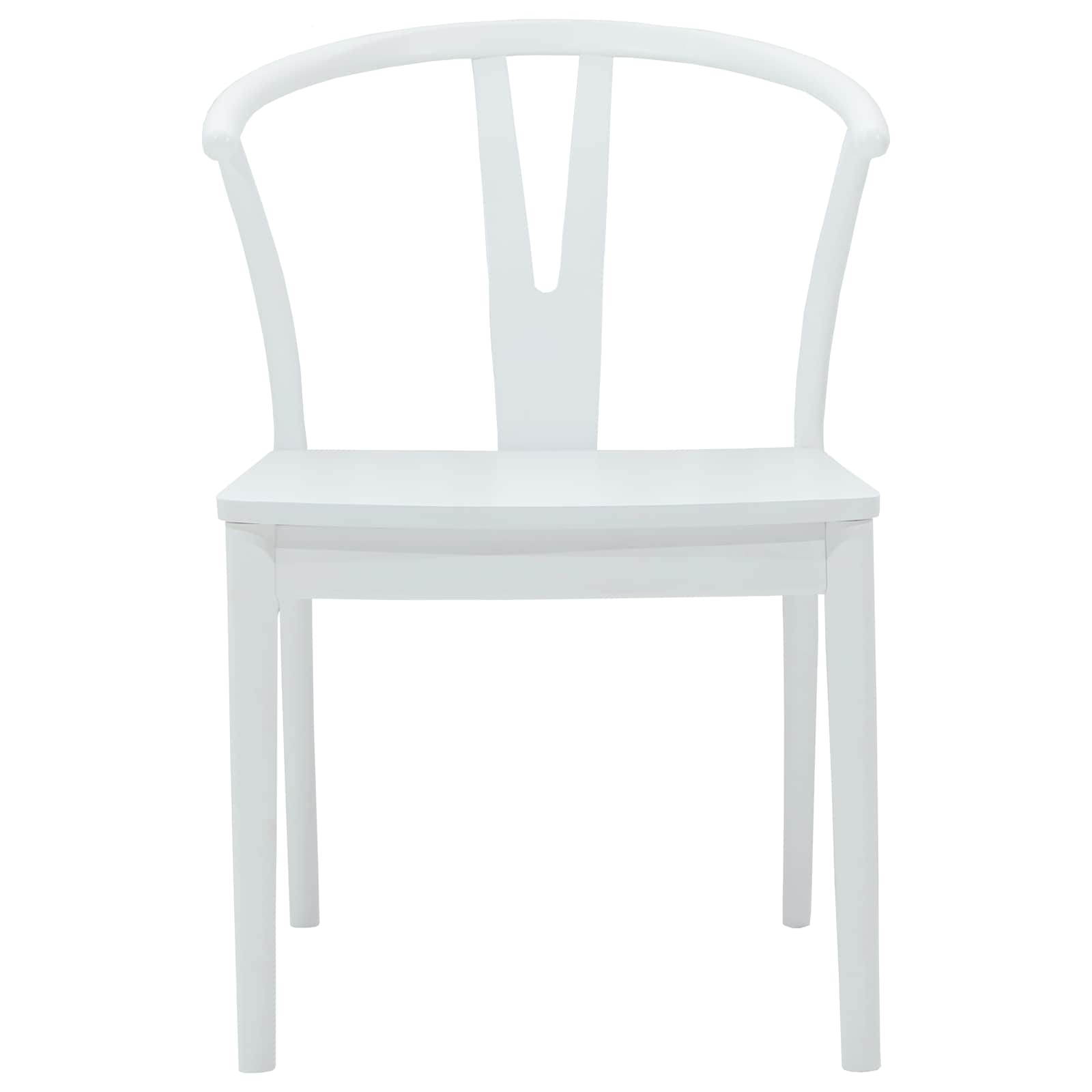 Eetkamerstoel 2 pcs Wit en Wit Massief Rubberhout is nu te koop bij PeponiXL, paradijselijk wonen!