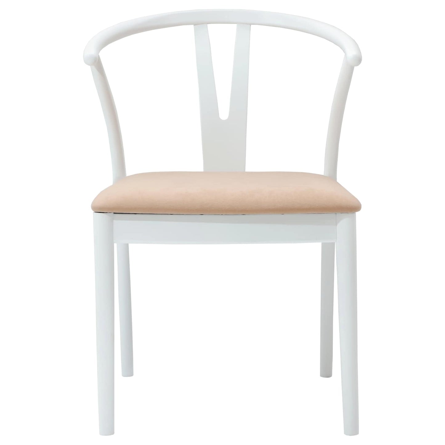 Eetkamerstoel 2 pcs Wit en Bruin Massief Rubberhout is nu te koop bij PeponiXL, paradijselijk wonen!