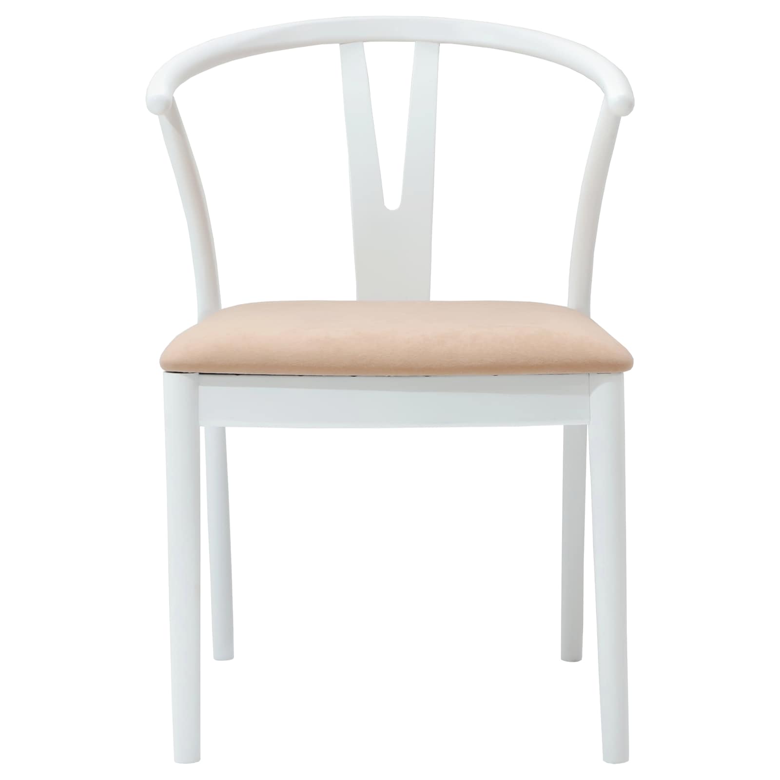 Eetkamerstoel 2 pcs Wit en Bruin Massief Rubberhout is nu te koop bij PeponiXL, paradijselijk wonen!