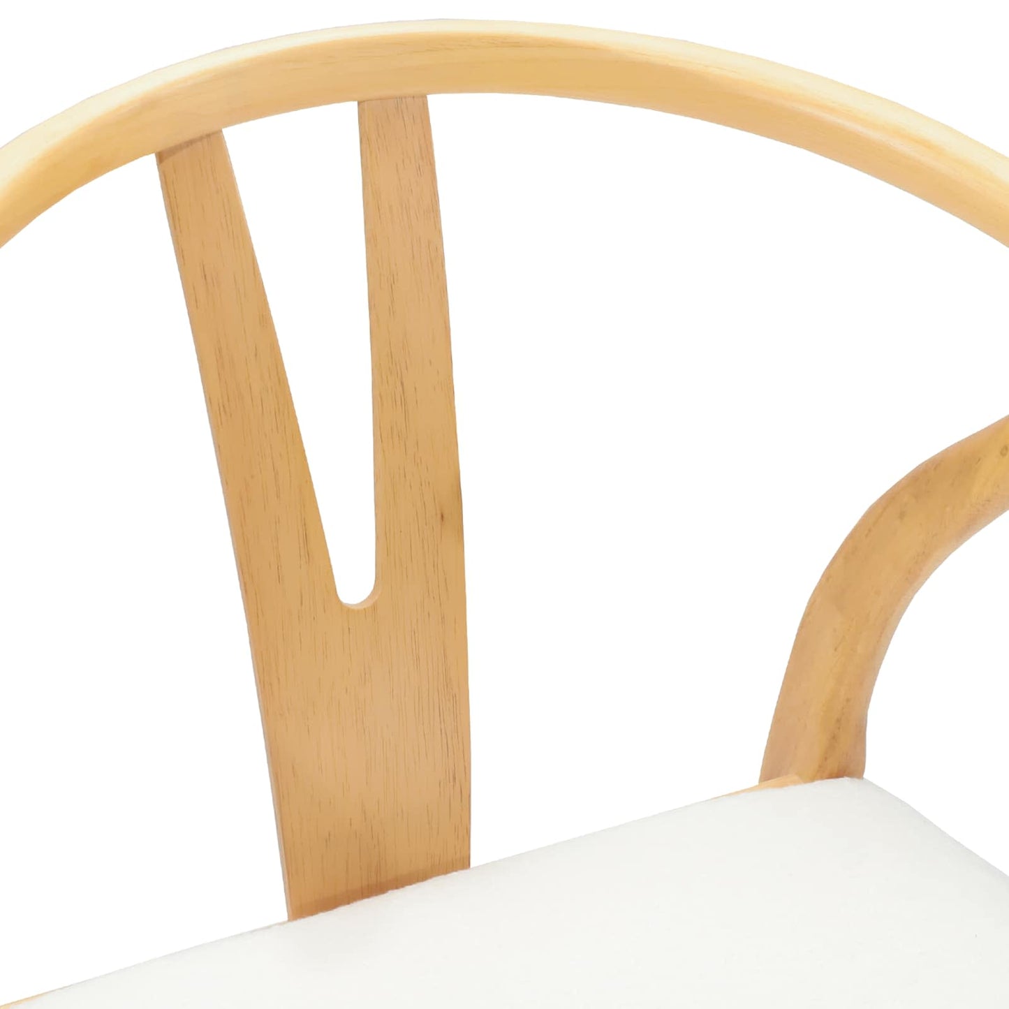 Eetkamerstoel 2 pcs Natuurlijk en Licht Massief Rubberhout is nu te koop bij PeponiXL, paradijselijk wonen!