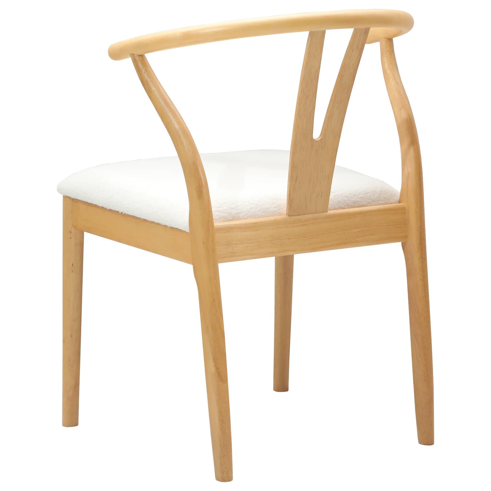 Eetkamerstoel 2 pcs Natuurlijk en Licht Massief Rubberhout is nu te koop bij PeponiXL, paradijselijk wonen!