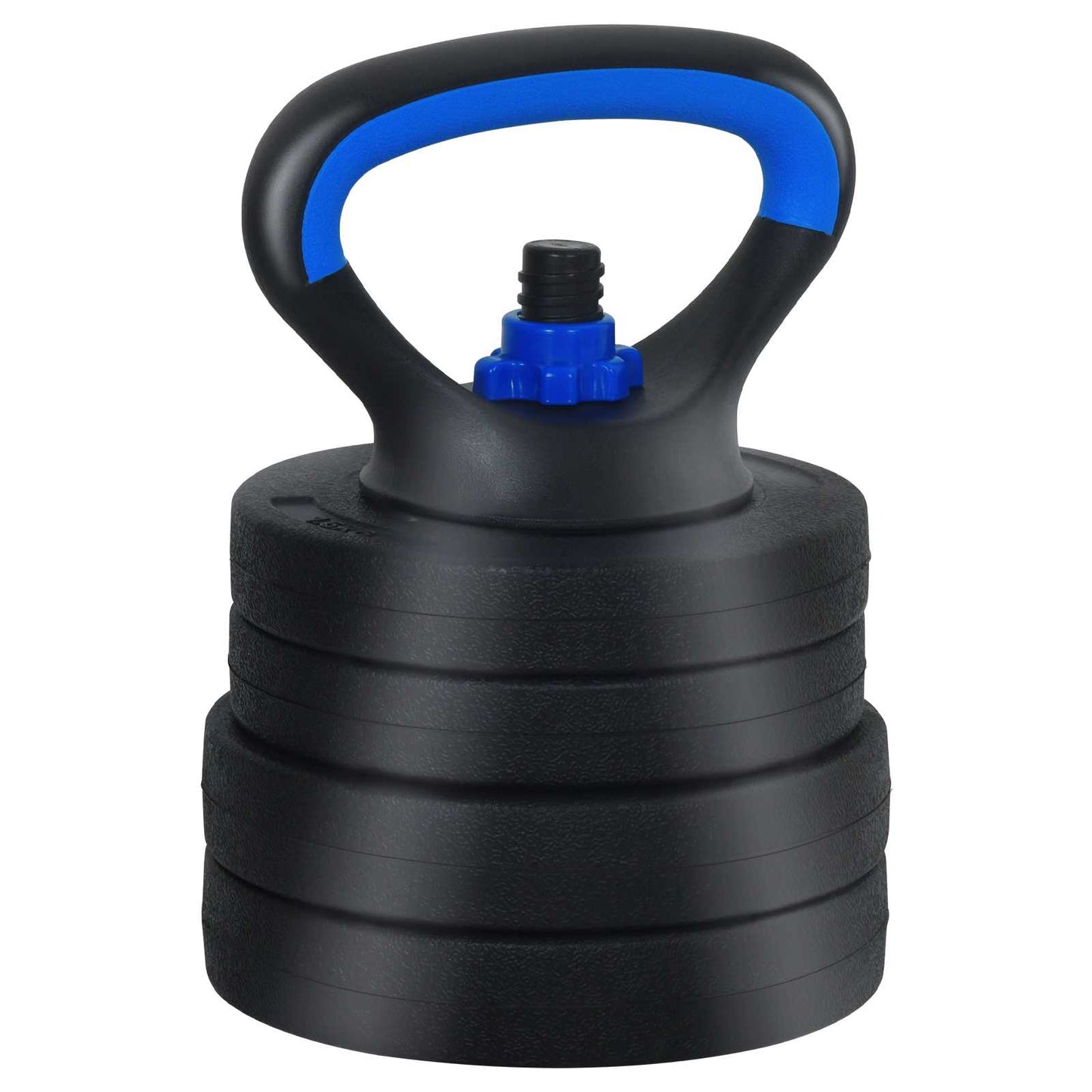 4-in-1 Dumbbell Barbell Kettlebell Set 20 kg Zwart en Blauw is nu te koop bij PeponiXL, paradijselijk wonen!