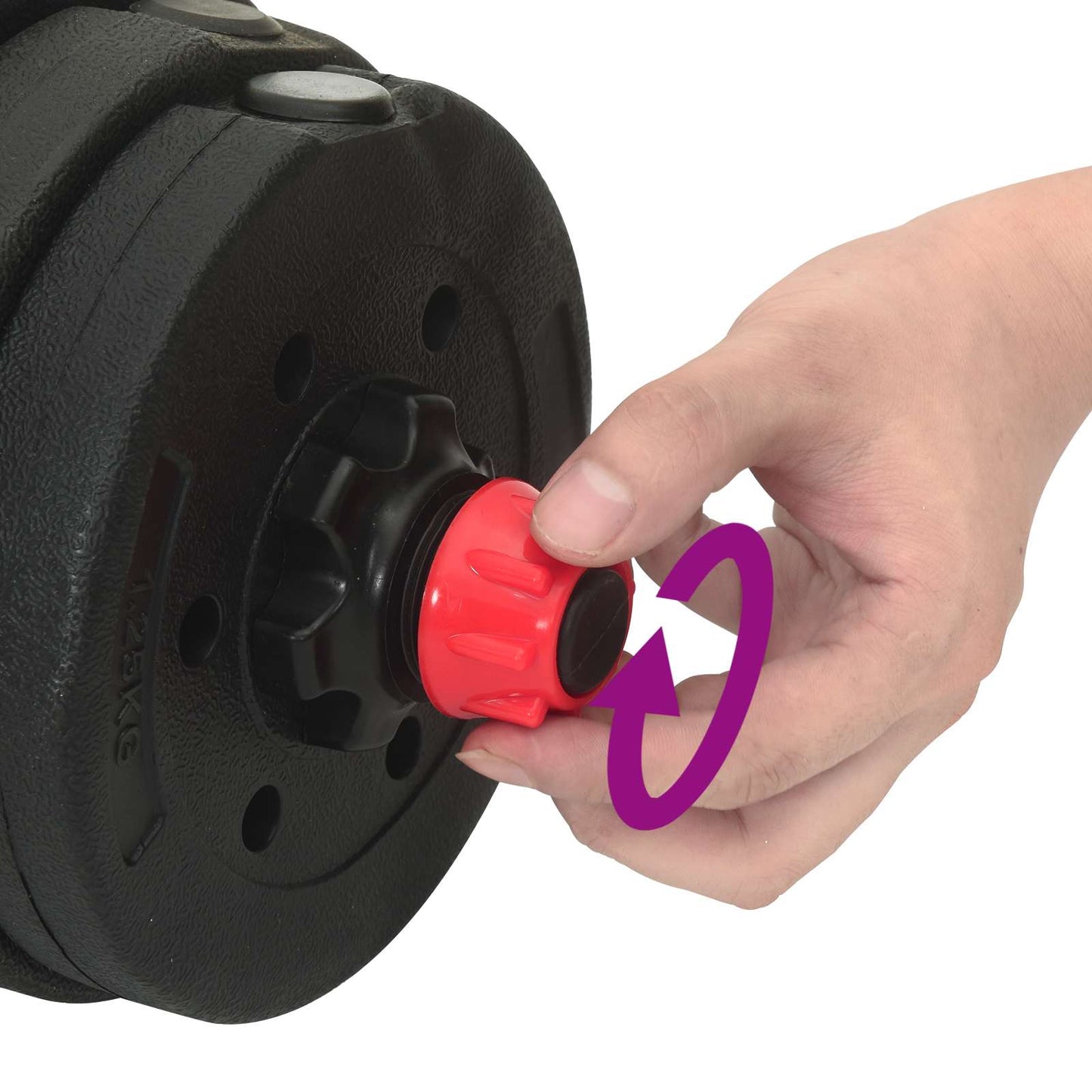 4-in-1 Dumbbell Barbell Kettlebell Set 30 kg Zwart en Rood is nu te koop bij PeponiXL, paradijselijk wonen!