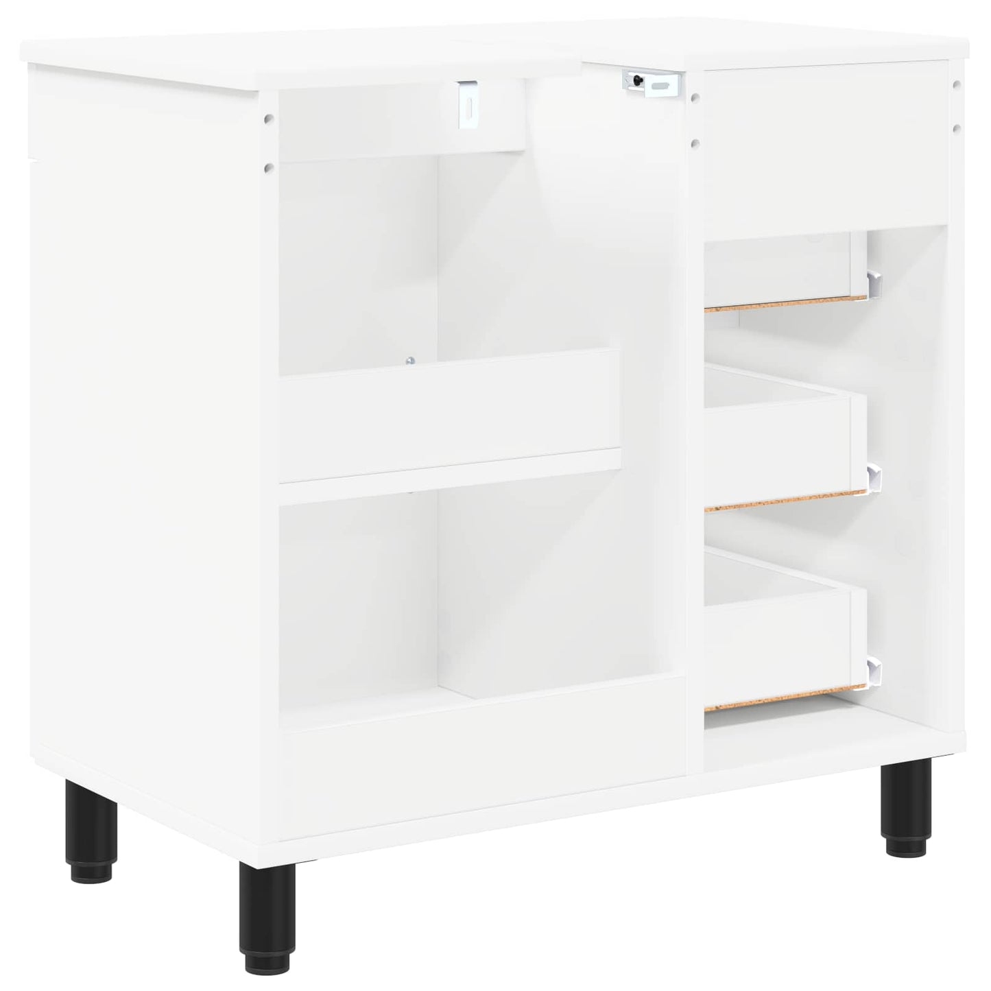 Badkamer Waskom Wit 60 x 35 x 60 cm Bewerkt hout is nu te koop bij PeponiXL, paradijselijk wonen!