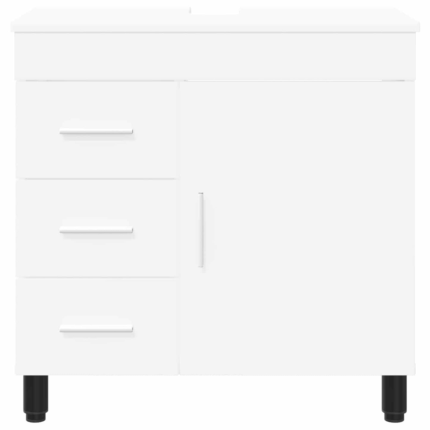 Badkamer Waskom Wit 60 x 35 x 60 cm Bewerkt hout is nu te koop bij PeponiXL, paradijselijk wonen!
