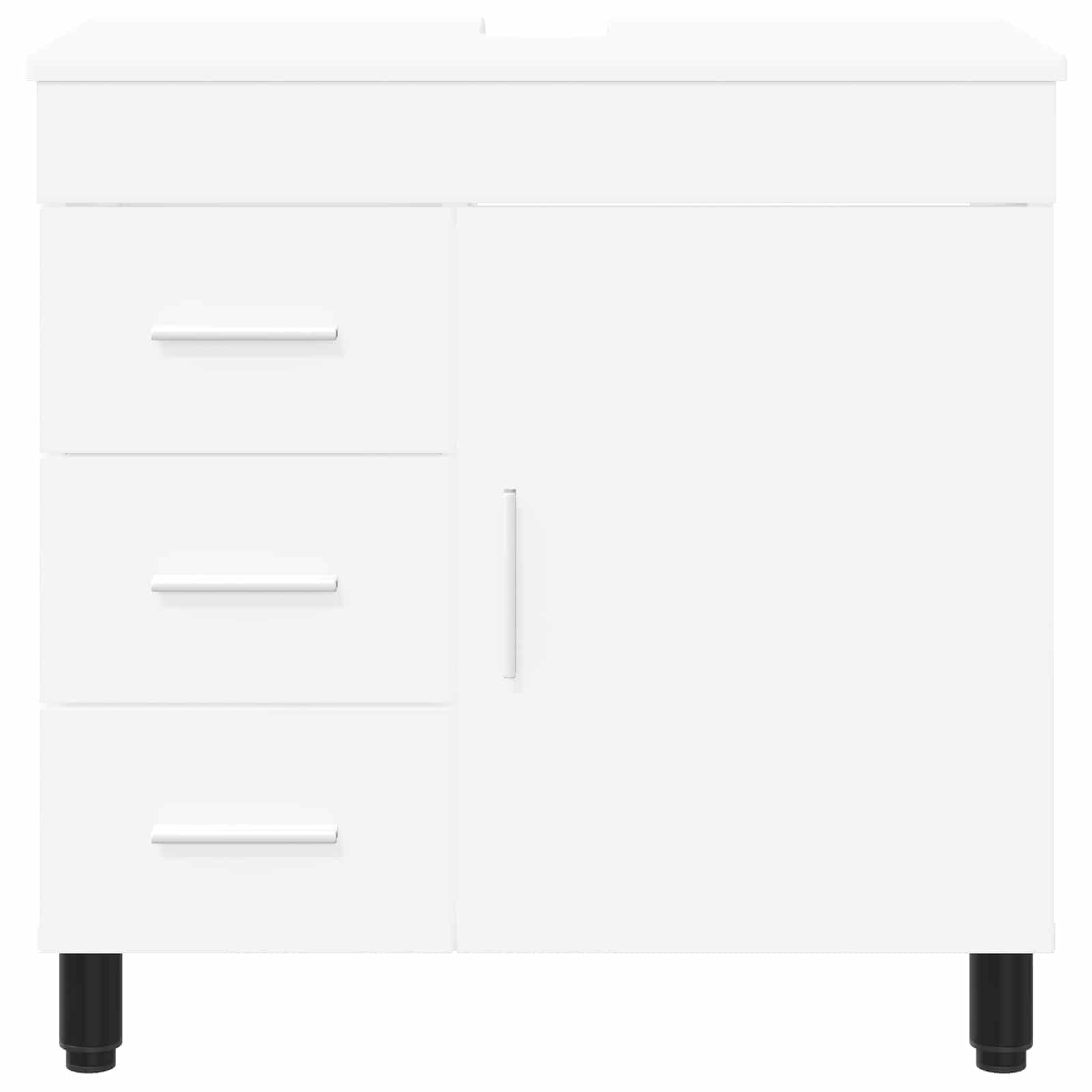 Badkamer Waskom Wit 60 x 35 x 60 cm Bewerkt hout is nu te koop bij PeponiXL, paradijselijk wonen!