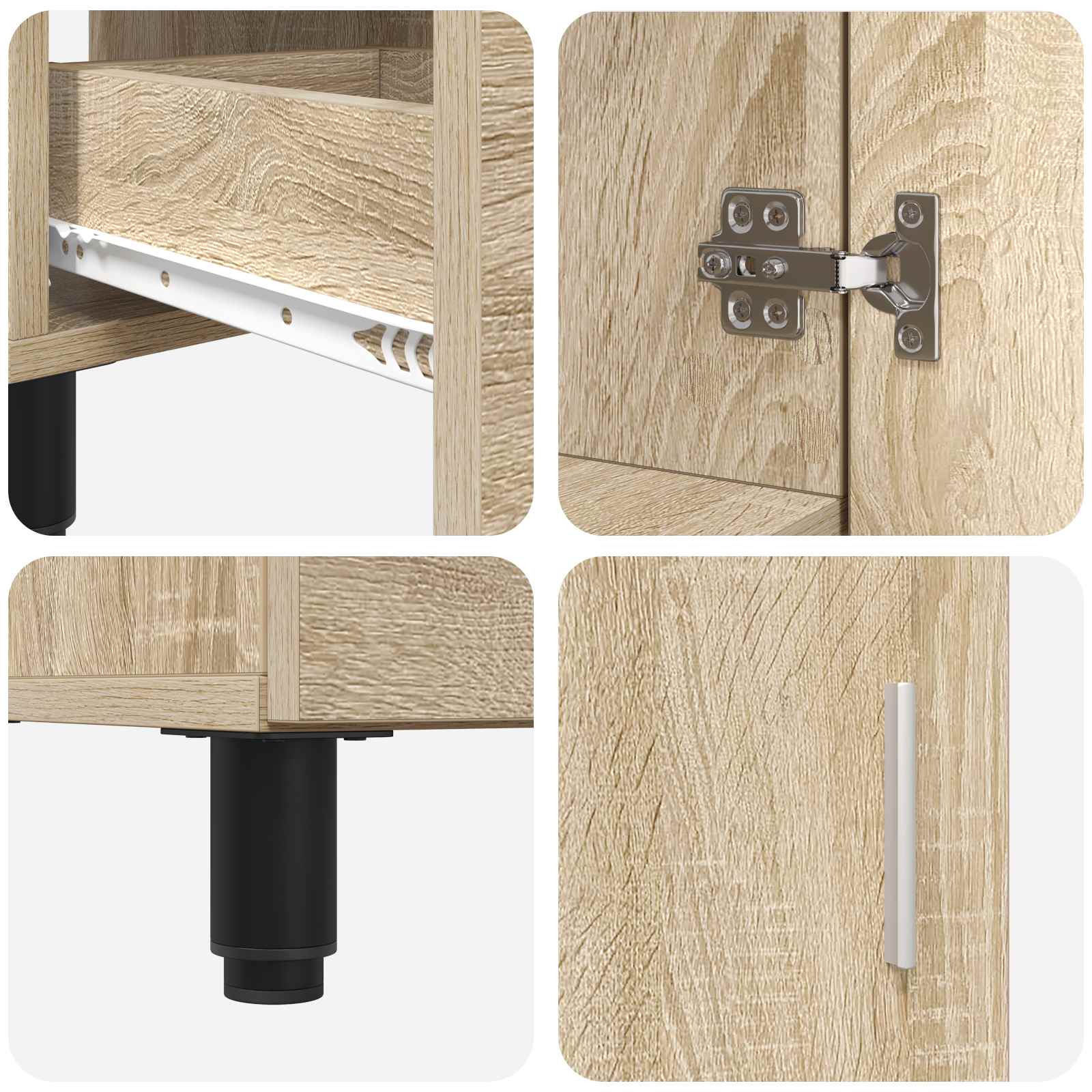Badkamer Waskom Sonoma Eiken 60 x 35 x 60 cm Bewerkt hout is nu te koop bij PeponiXL, paradijselijk wonen!