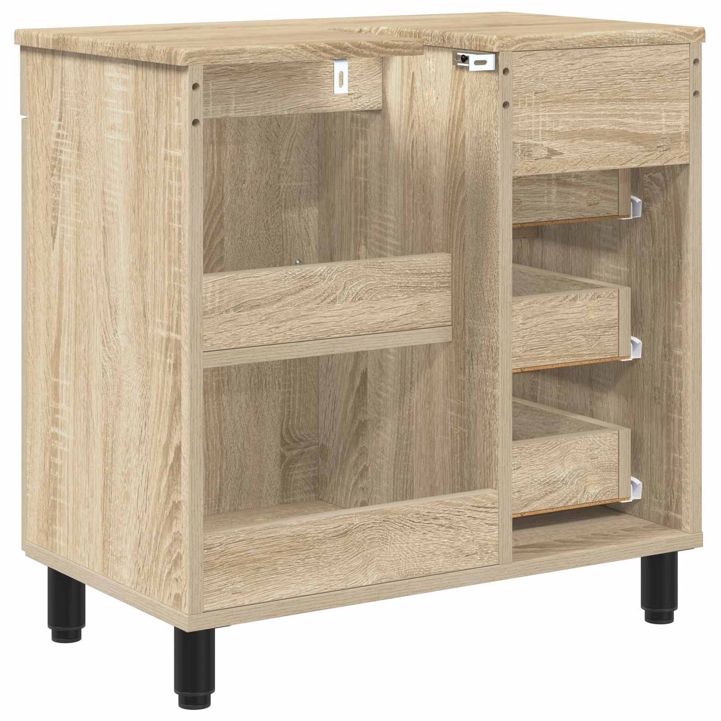 Badkamer Waskom Sonoma Eiken 60 x 35 x 60 cm Bewerkt hout is nu te koop bij PeponiXL, paradijselijk wonen!