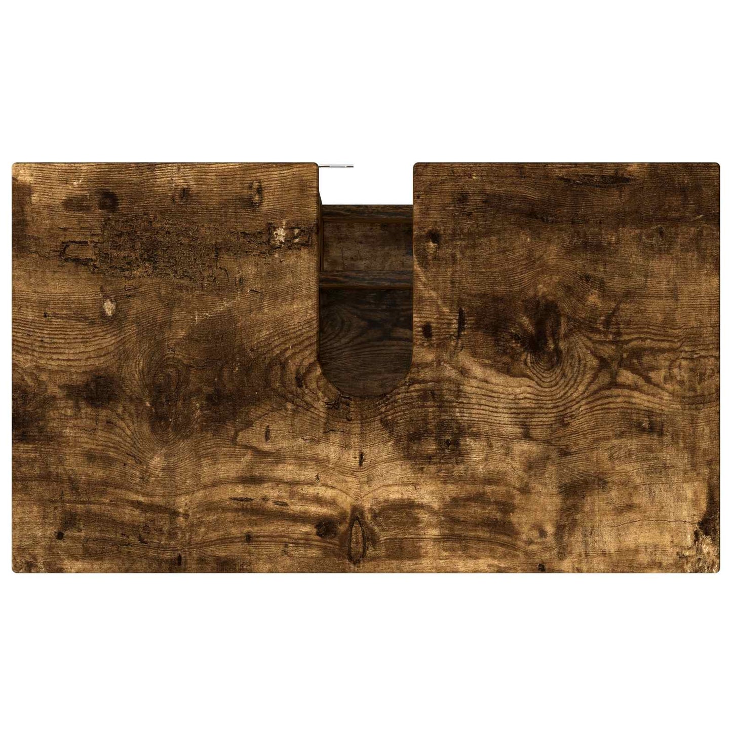 Badkamer Waskom Gerookt eiken 60 x 35 x 60 cm Bewerkt hout is nu te koop bij PeponiXL, paradijselijk wonen!