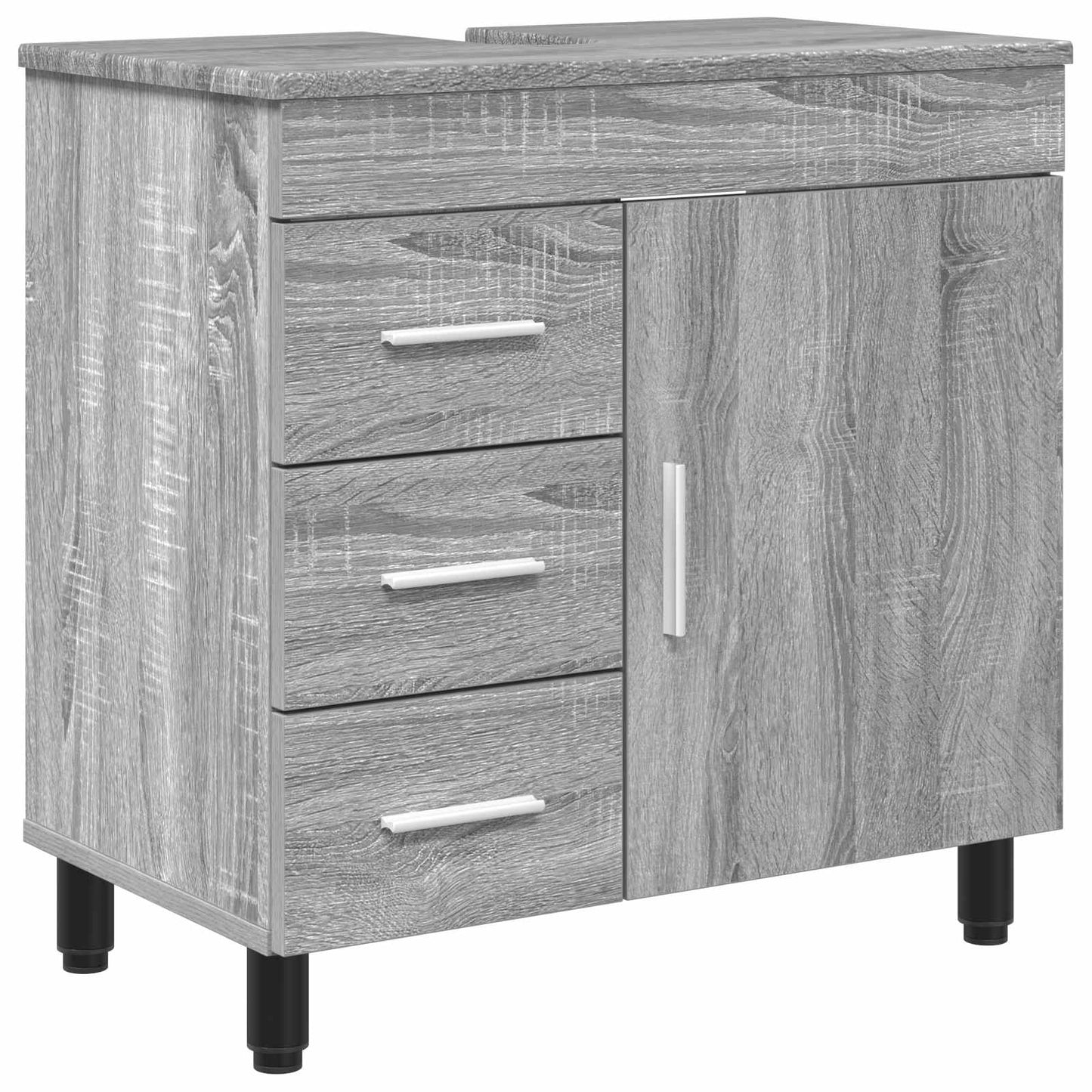 Badkamer Waskom Grijs Sonoma 60 x 35 x 60 cm Bewerkt hout is nu te koop bij PeponiXL, paradijselijk wonen!