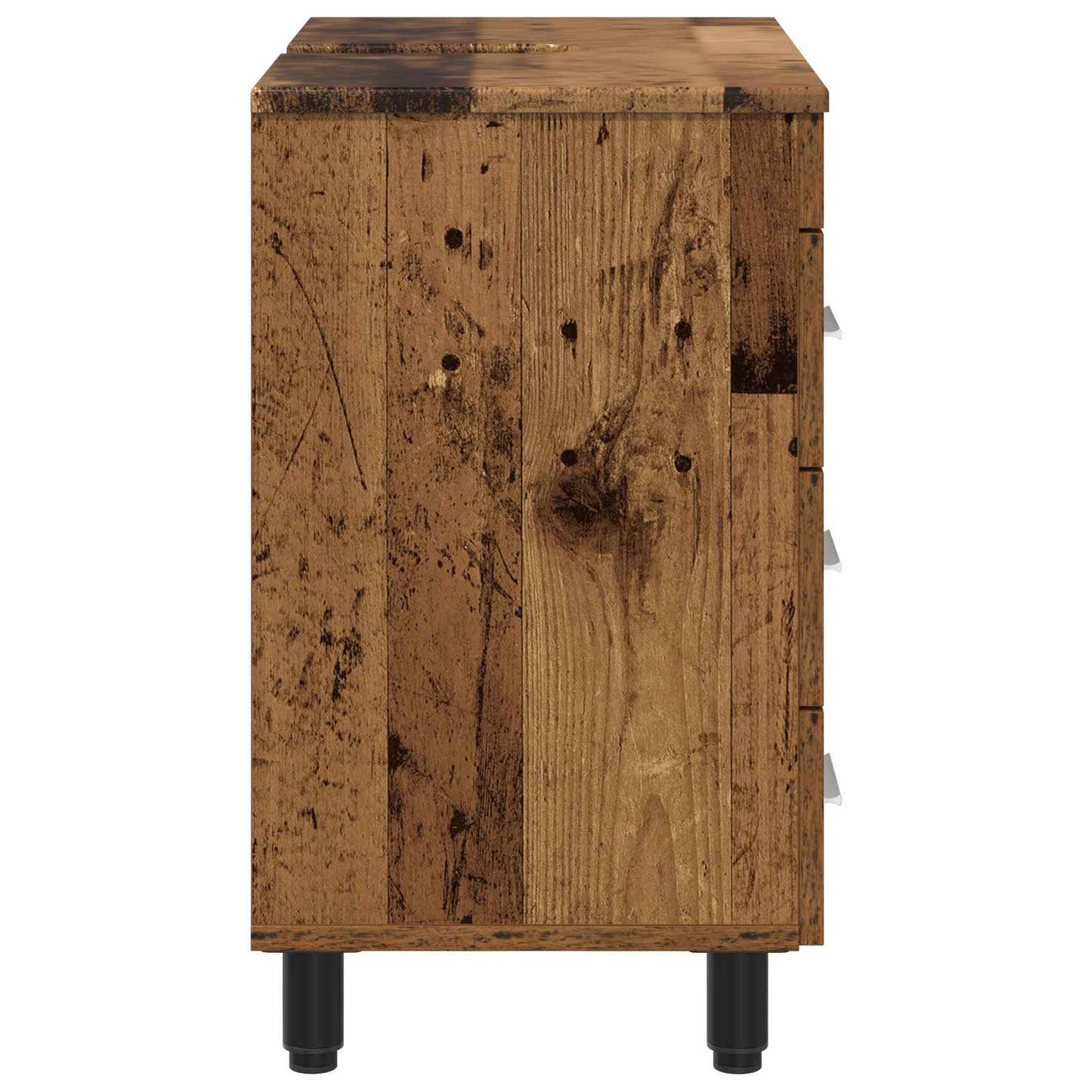 Badkamer Waskom Oud hout 60 x 35 x 60 cm Bewerkt hout is nu te koop bij PeponiXL, paradijselijk wonen!