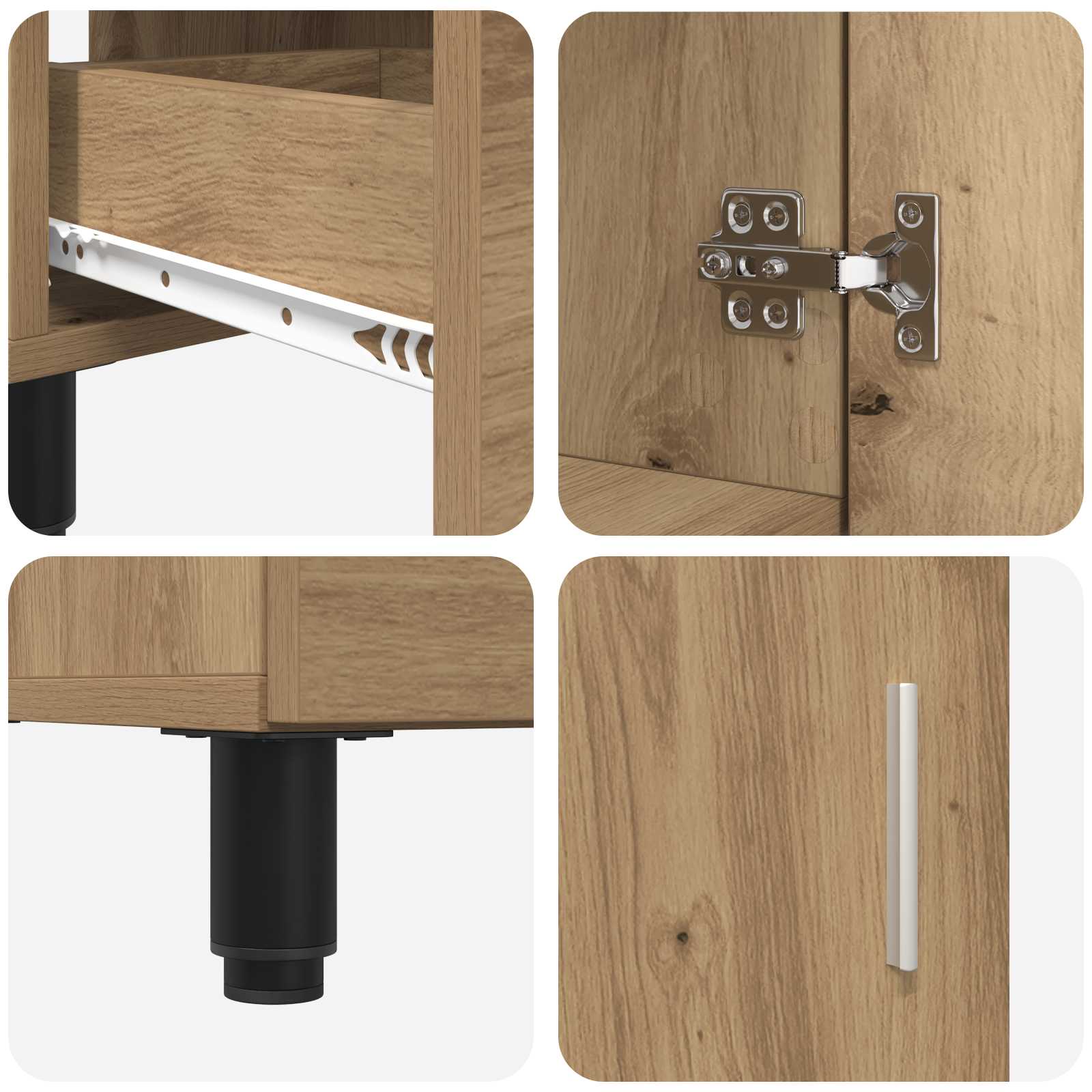 Badkamer Waskom Artisanaal eiken 60 x 35 x 60 cm Bewerkt hout is nu te koop bij PeponiXL, paradijselijk wonen!