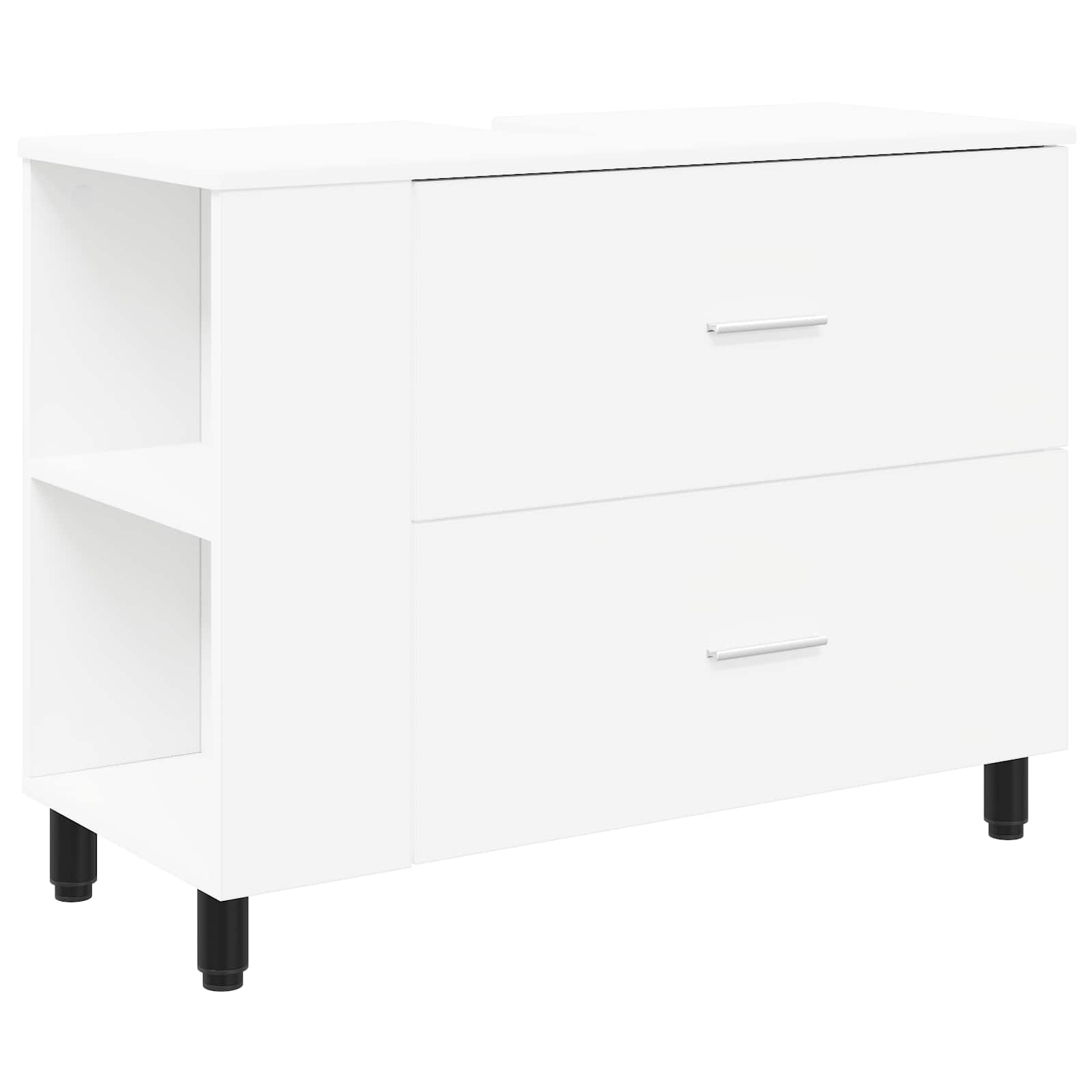 Badkamer Waskom Wit 80 x 35 x 60 cm Bewerkt hout is nu te koop bij PeponiXL, paradijselijk wonen!