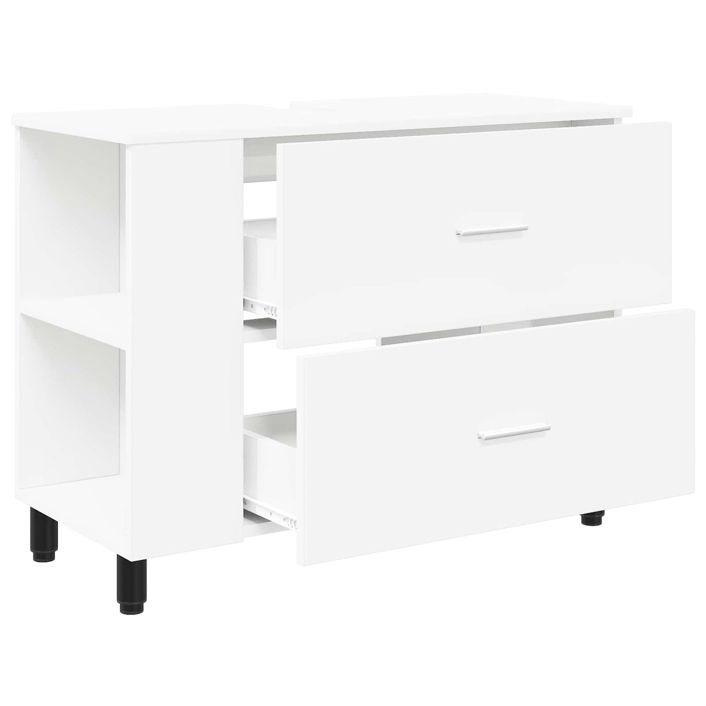 Badkamer Waskom Wit 80 x 35 x 60 cm Bewerkt hout is nu te koop bij PeponiXL, paradijselijk wonen!