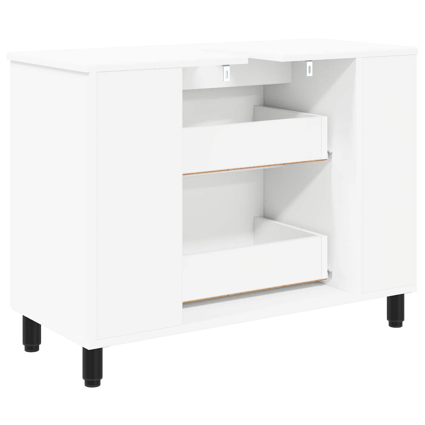 Badkamer Waskom Wit 80 x 35 x 60 cm Bewerkt hout is nu te koop bij PeponiXL, paradijselijk wonen!