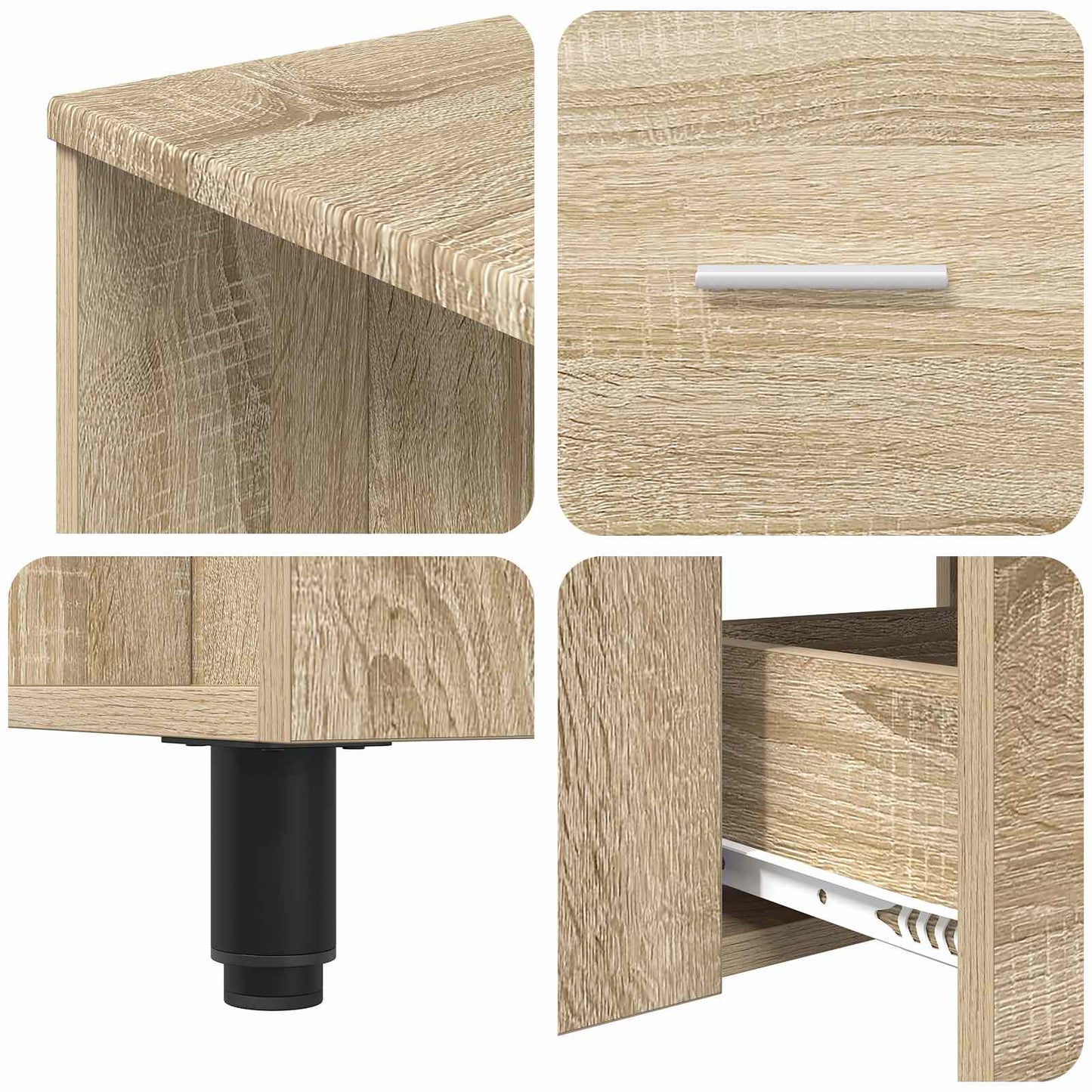 Opbergkast onder de wastafel Sonoma eiken 80 x 35 x 60 cm is nu te koop bij PeponiXL, paradijselijk wonen!
