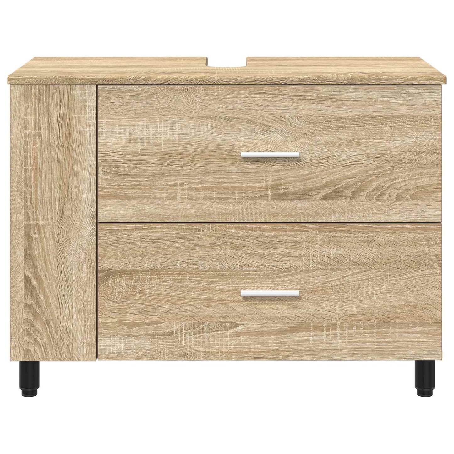 Opbergkast onder de wastafel Sonoma eiken 80 x 35 x 60 cm is nu te koop bij PeponiXL, paradijselijk wonen!