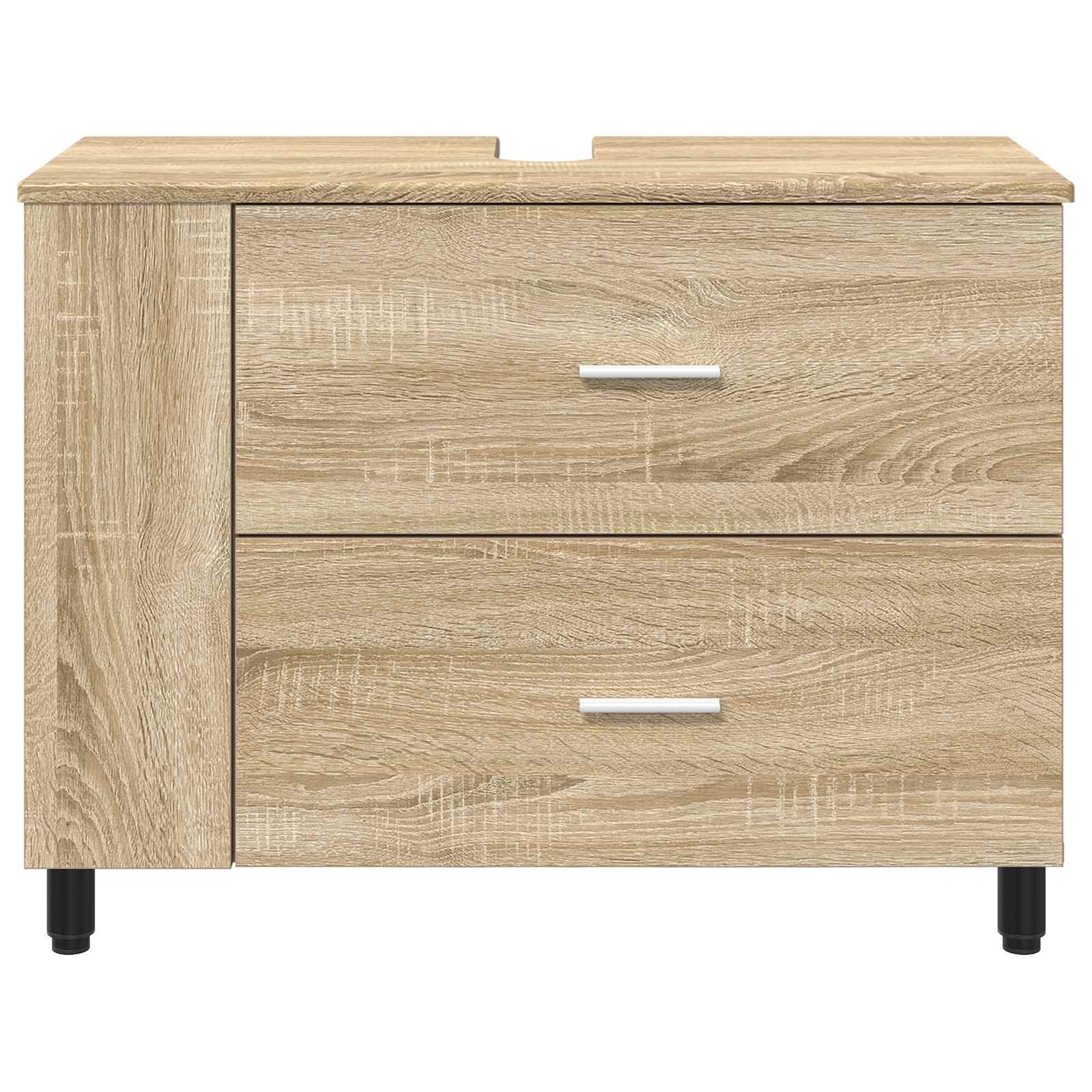 Opbergkast onder de wastafel Sonoma eiken 80 x 35 x 60 cm is nu te koop bij PeponiXL, paradijselijk wonen!