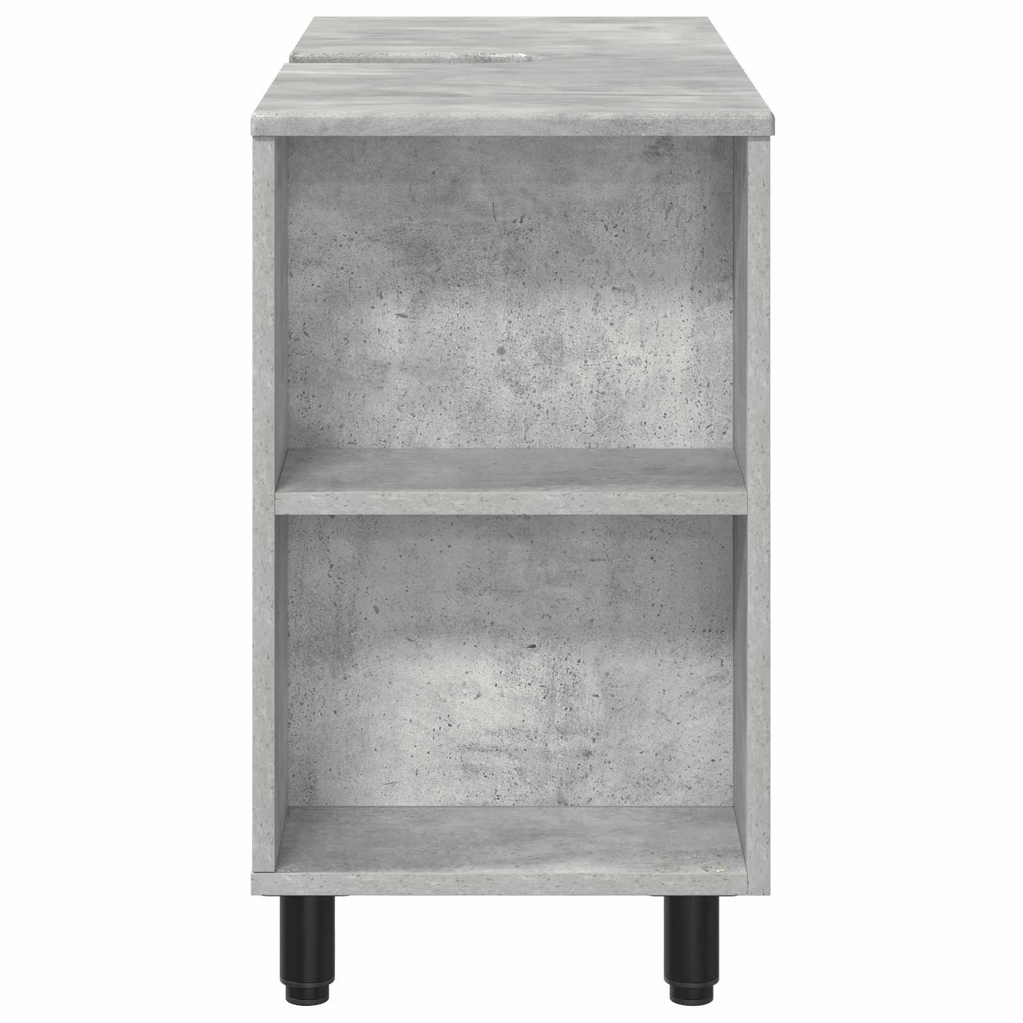 Badkamer Waskom Betongrijs 80 x 35 x 60 cm Bewerkt hout is nu te koop bij PeponiXL, paradijselijk wonen!