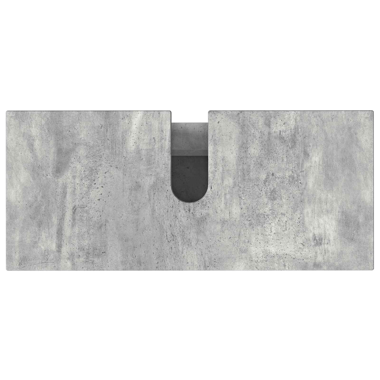 Badkamer Waskom Betongrijs 80 x 35 x 60 cm Bewerkt hout is nu te koop bij PeponiXL, paradijselijk wonen!