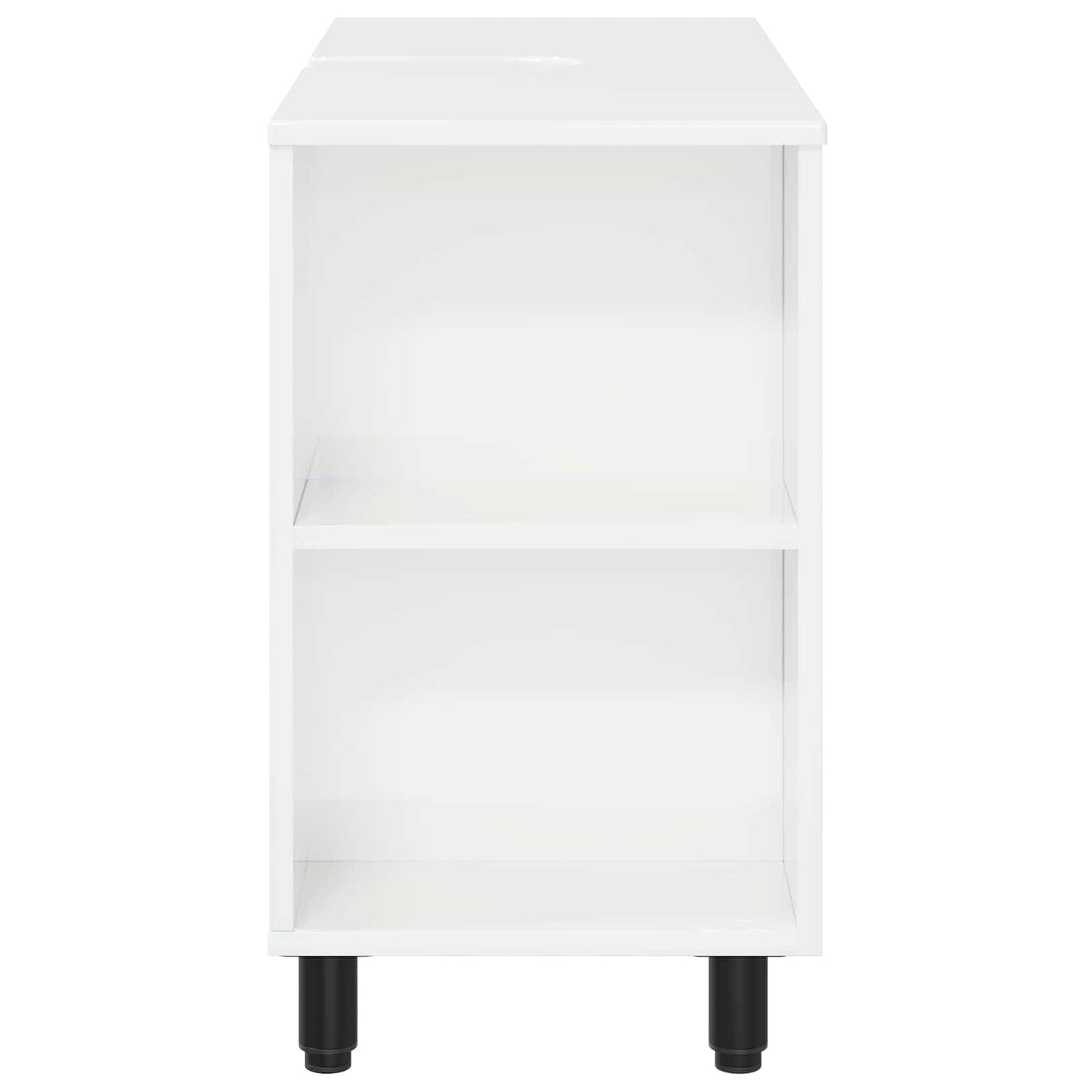 Badkamer Waskom Hoogglans Wit 80 x 35 x 60 cm Bewerkt hout is nu te koop bij PeponiXL, paradijselijk wonen!