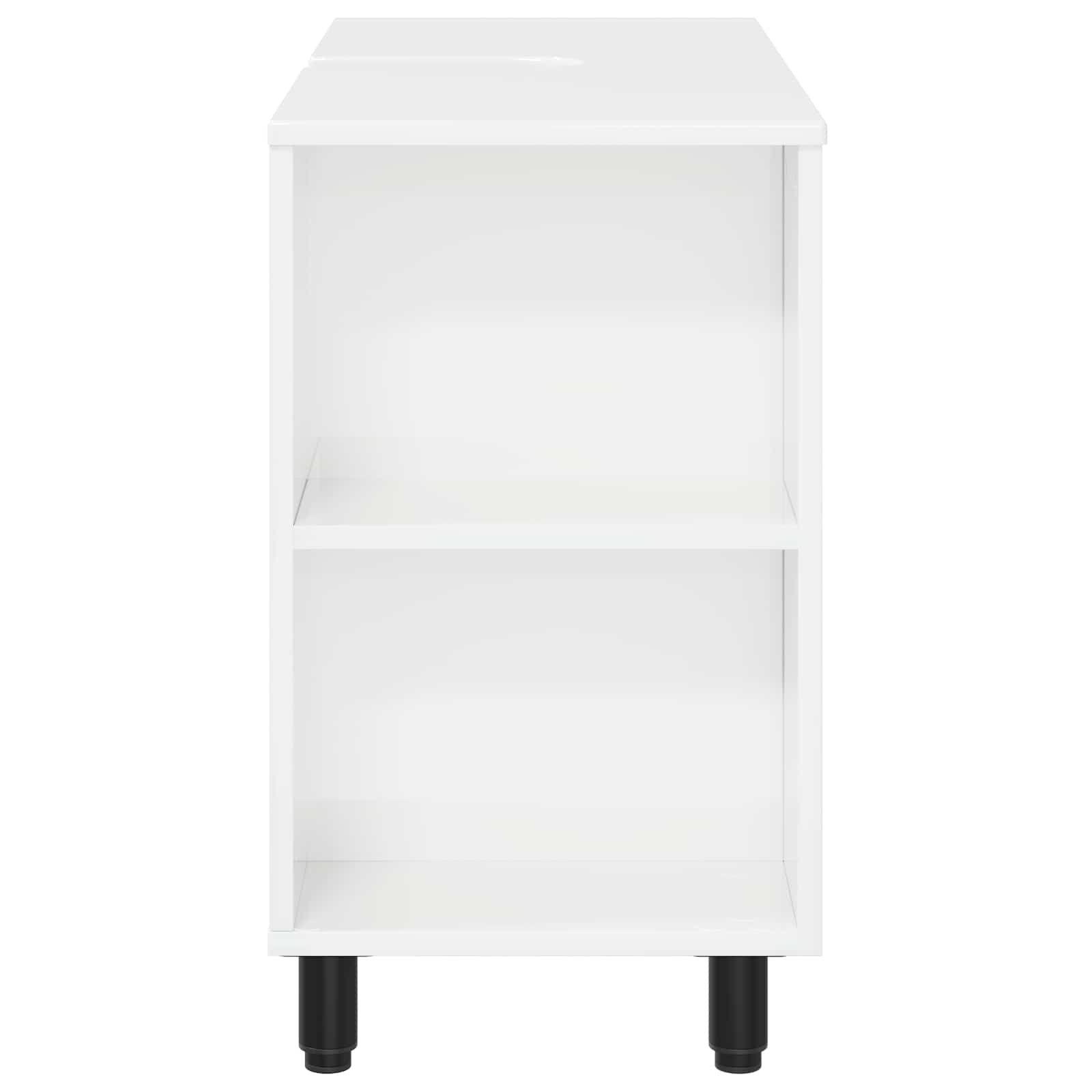 Badkamer Waskom Hoogglans Wit 80 x 35 x 60 cm Bewerkt hout is nu te koop bij PeponiXL, paradijselijk wonen!