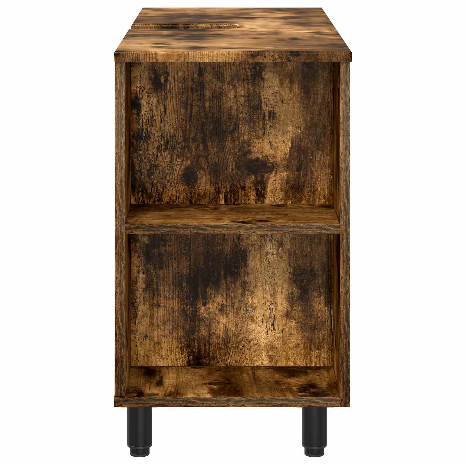 Badkamer Waskom Gerookt eiken 80 x 35 x 60 cm Bewerkt hout is nu te koop bij PeponiXL, paradijselijk wonen!