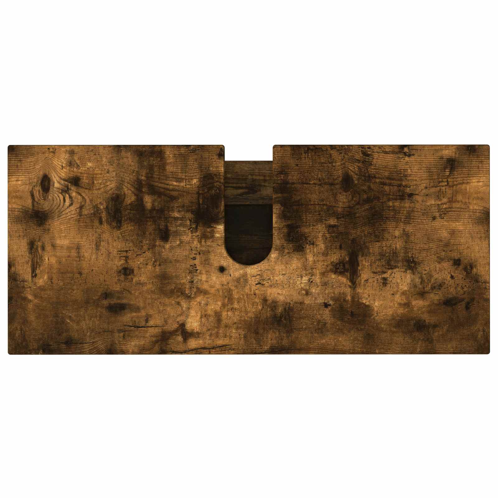 Badkamer Waskom Gerookt eiken 80 x 35 x 60 cm Bewerkt hout is nu te koop bij PeponiXL, paradijselijk wonen!