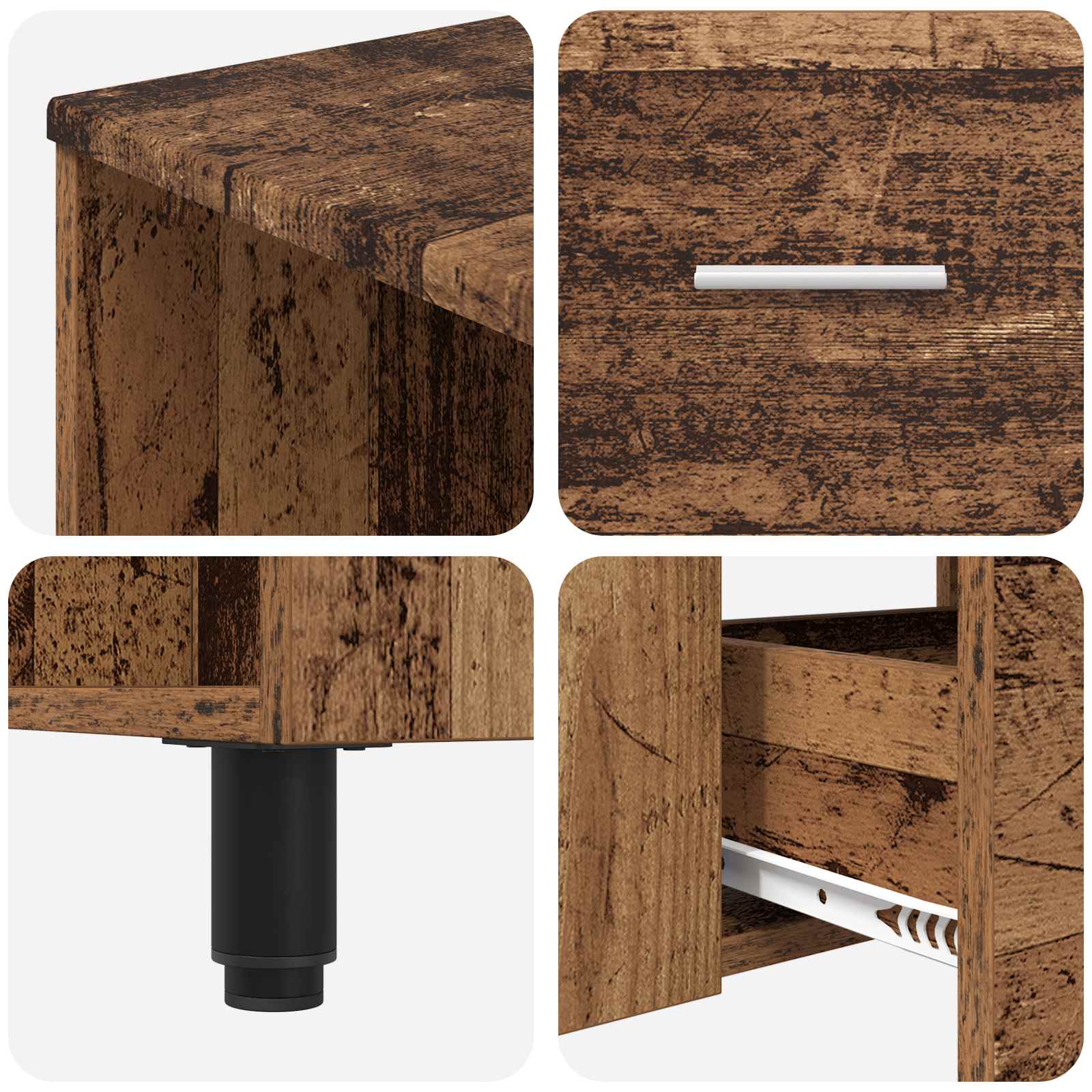 Badkamer Waskom Oud hout 80 x 35 x 60 cm Bewerkt hout is nu te koop bij PeponiXL, paradijselijk wonen!