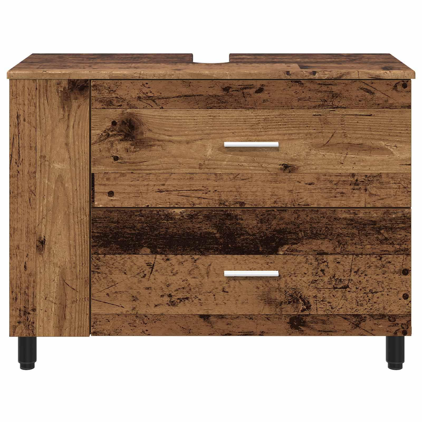 Badkamer Waskom Oud hout 80 x 35 x 60 cm Bewerkt hout is nu te koop bij PeponiXL, paradijselijk wonen!