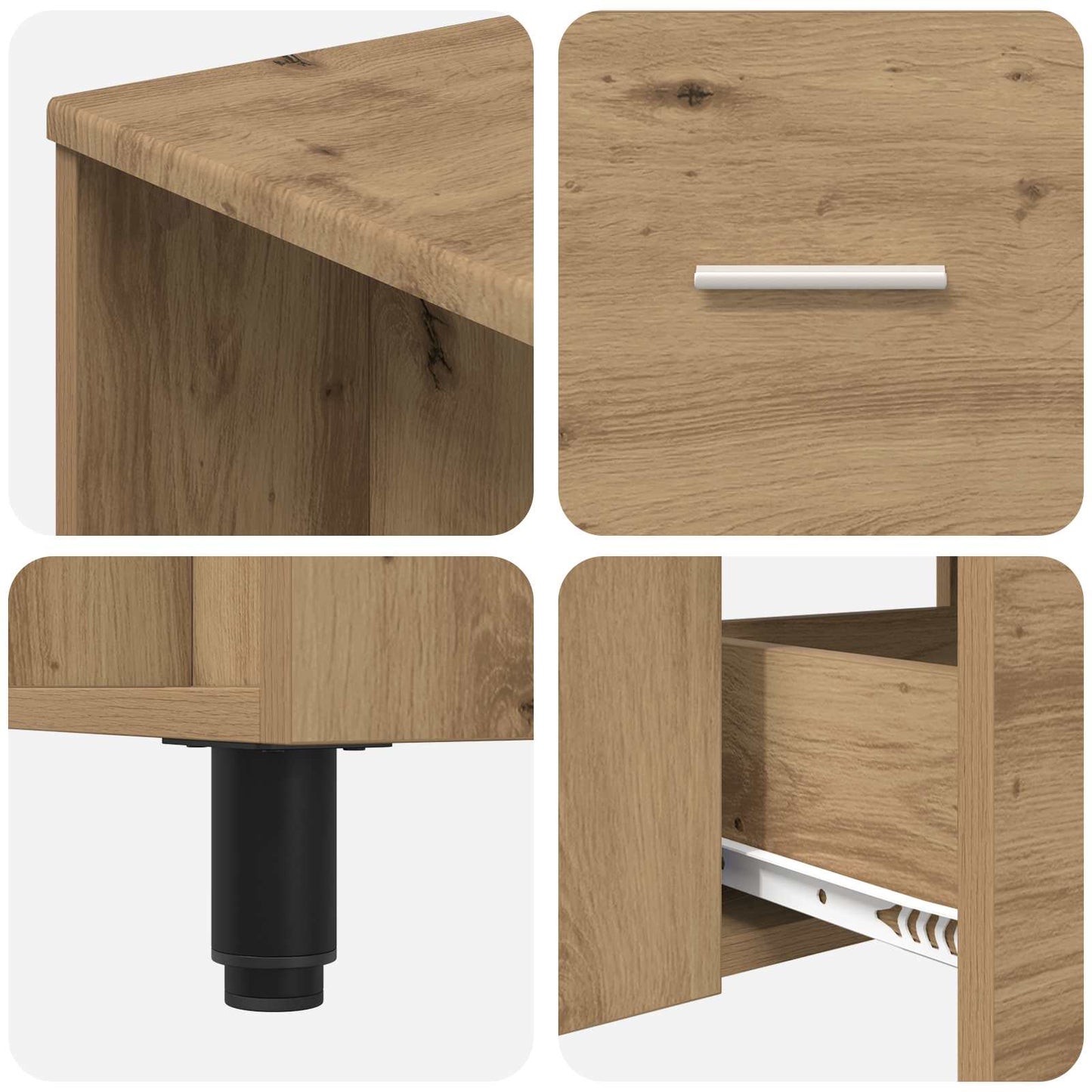 Badkamer Waskom Artisanaal eiken 80 x 35 x 60 cm Bewerkt hout is nu te koop bij PeponiXL, paradijselijk wonen!