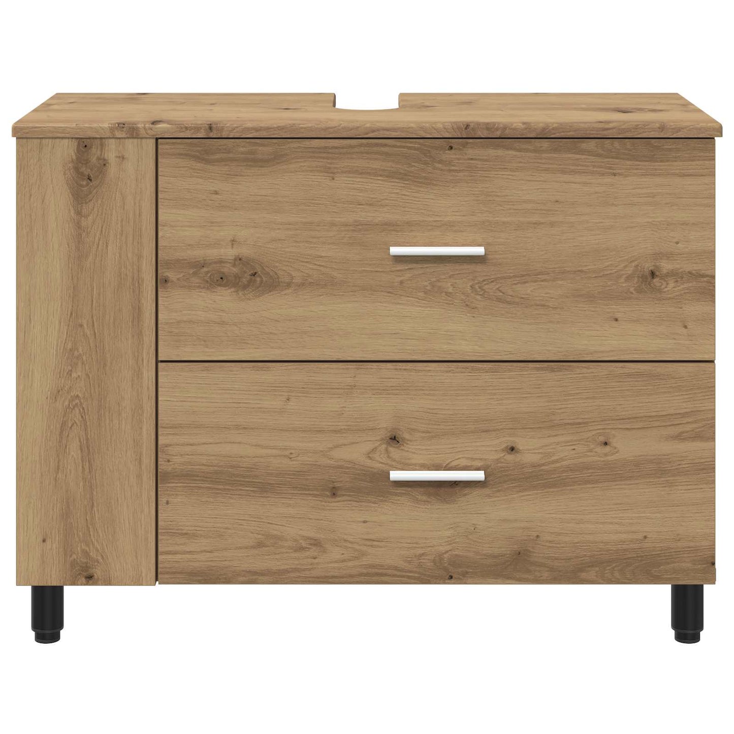 Badkamer Waskom Artisanaal eiken 80 x 35 x 60 cm Bewerkt hout is nu te koop bij PeponiXL, paradijselijk wonen!
