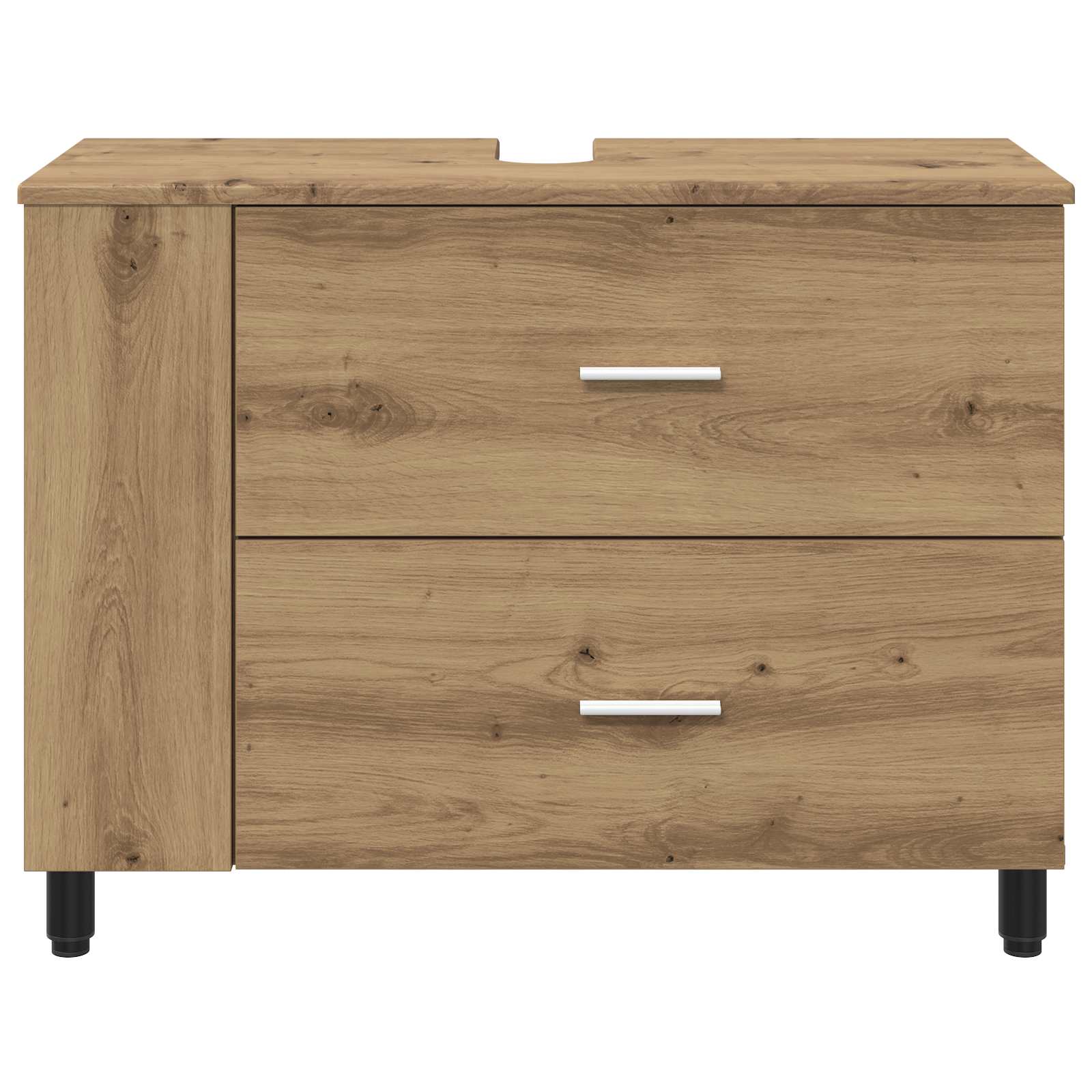 Badkamer Waskom Artisanaal eiken 80 x 35 x 60 cm Bewerkt hout is nu te koop bij PeponiXL, paradijselijk wonen!