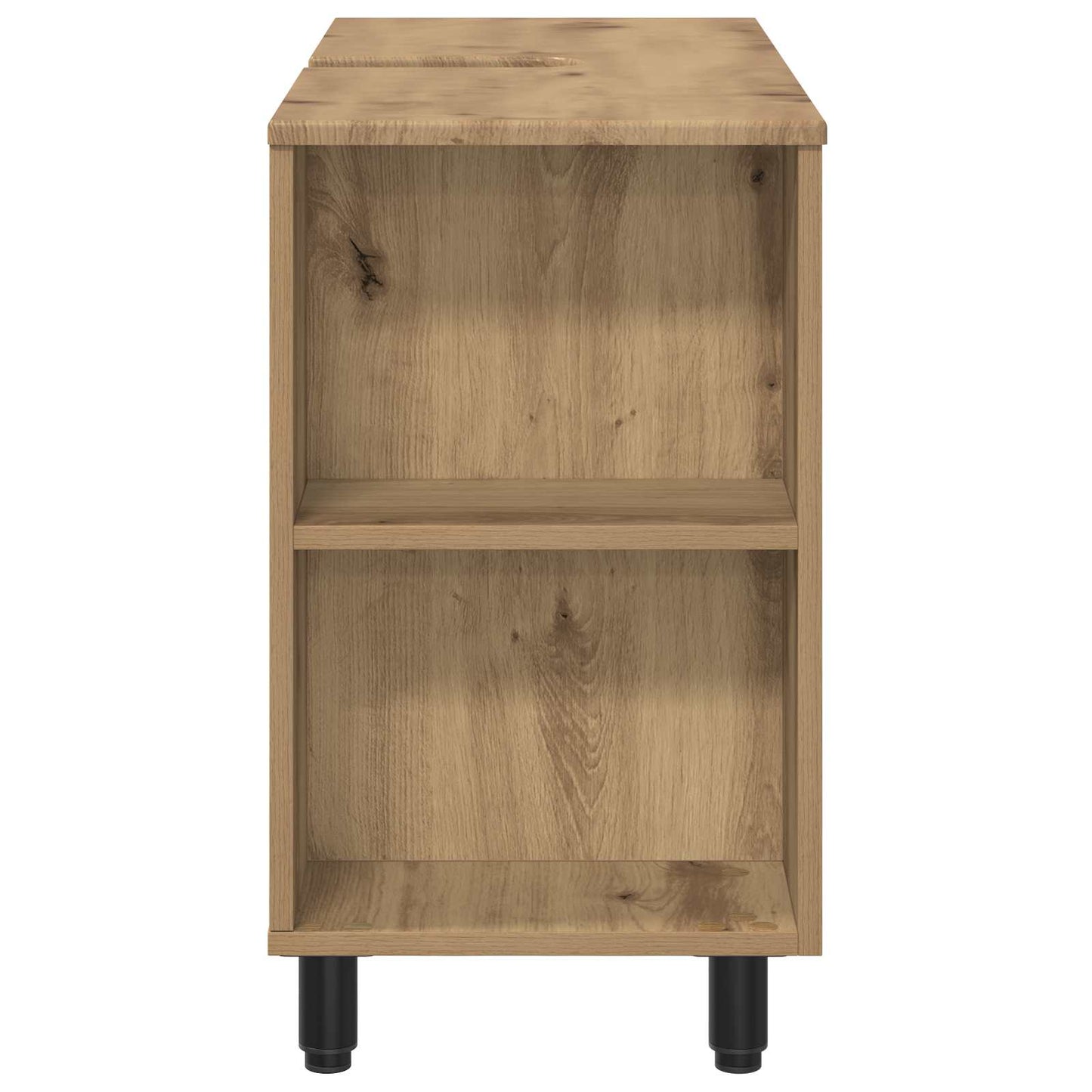 Badkamer Waskom Artisanaal eiken 80 x 35 x 60 cm Bewerkt hout is nu te koop bij PeponiXL, paradijselijk wonen!