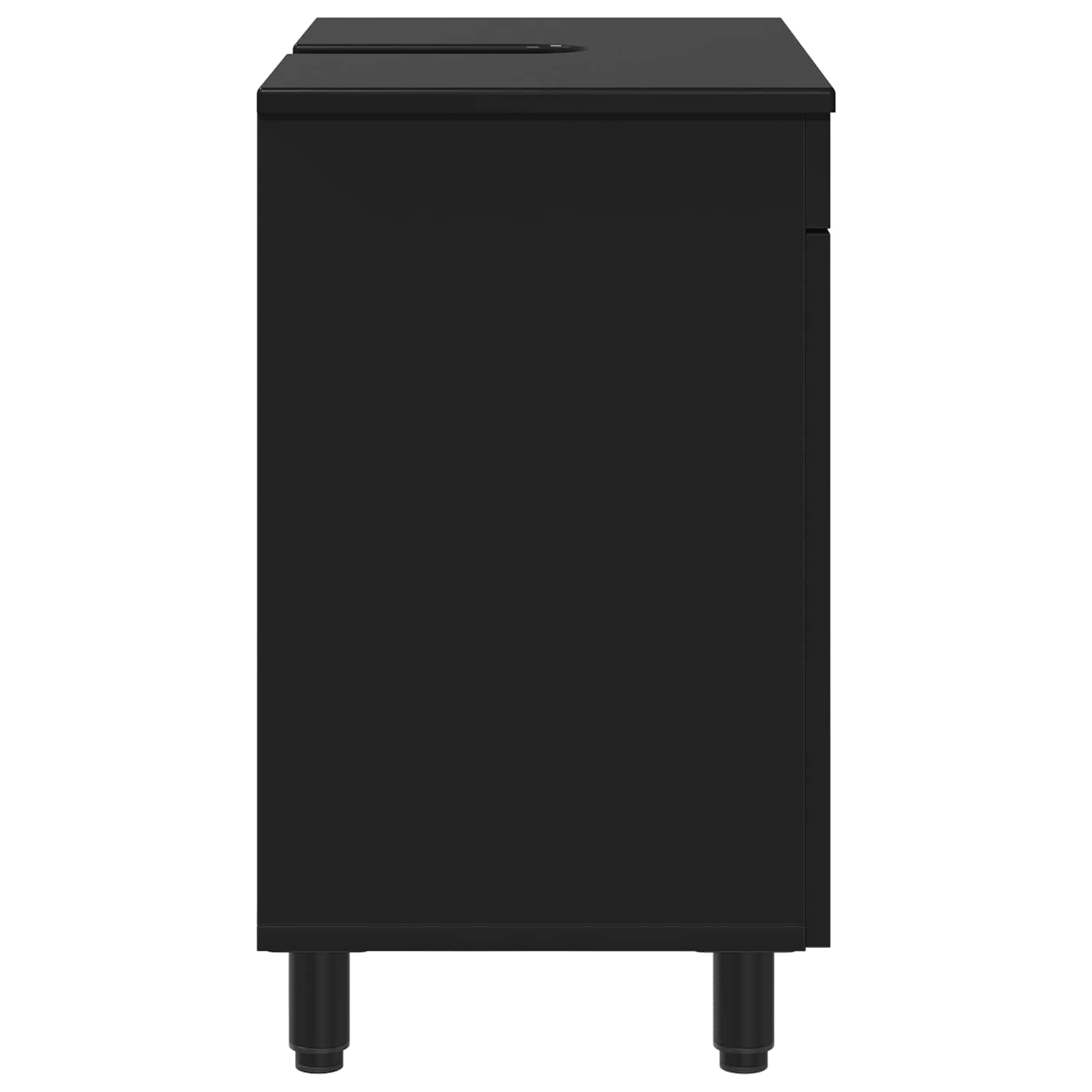 Badkamer Waskom Zwart 60 x 35 x 60 cm Bewerkt hout is nu te koop bij PeponiXL, paradijselijk wonen!