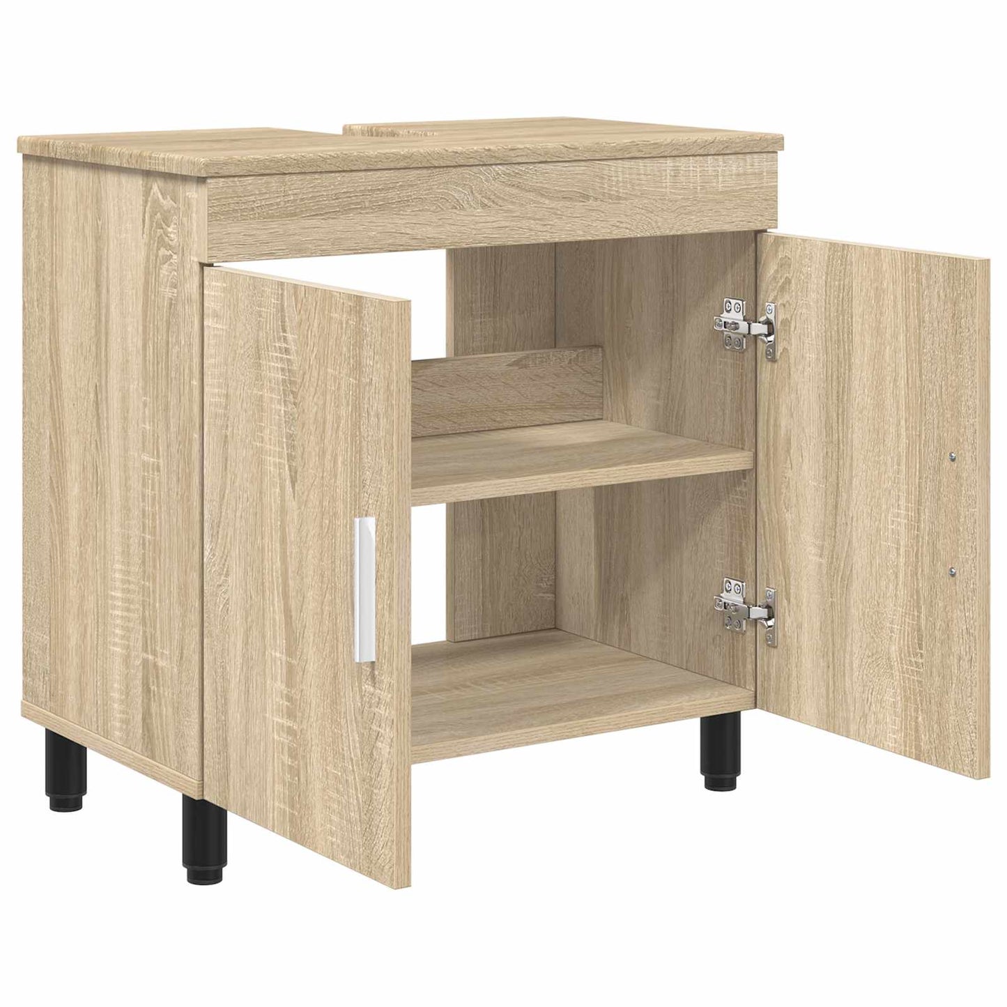 Badkamer Waskom Sonoma Eiken 60 x 35 x 60 cm Bewerkt hout is nu te koop bij PeponiXL, paradijselijk wonen!