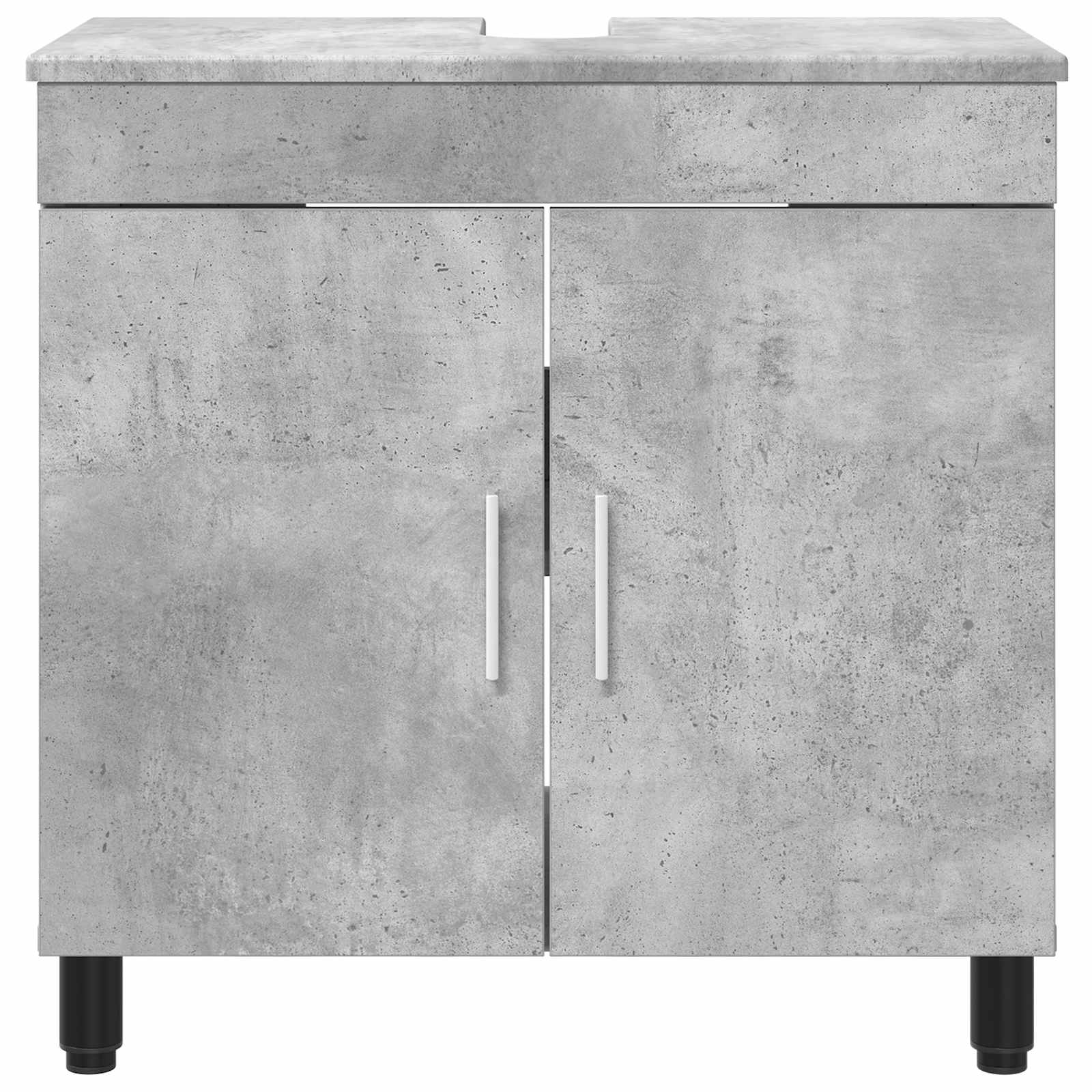 Badkamer Waskom Betongrijs 60 x 35 x 60 cm Bewerkt hout is nu te koop bij PeponiXL, paradijselijk wonen!