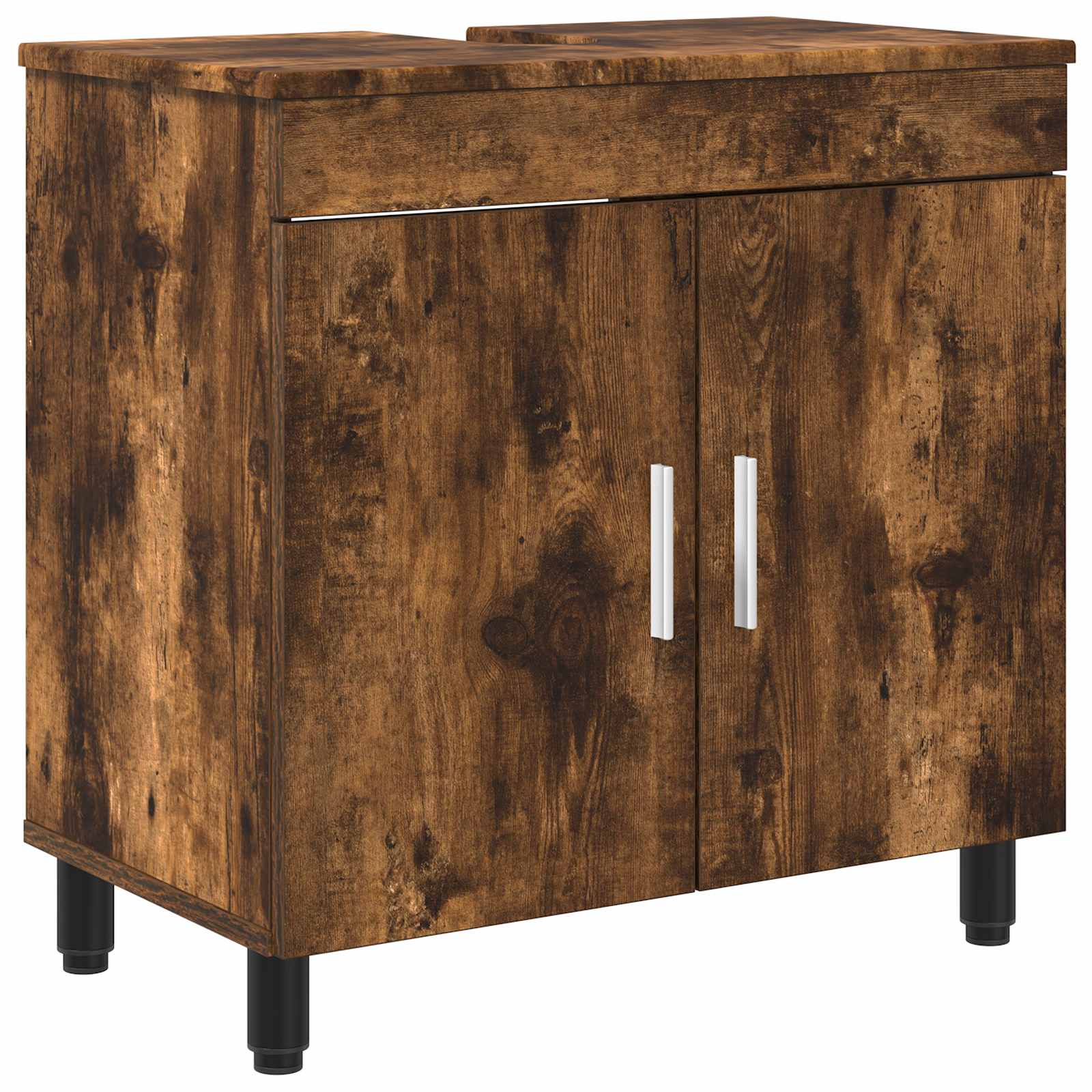 Badkamer Waskom Gerookt eiken 60 x 35 x 60 cm Bewerkt hout is nu te koop bij PeponiXL, paradijselijk wonen!