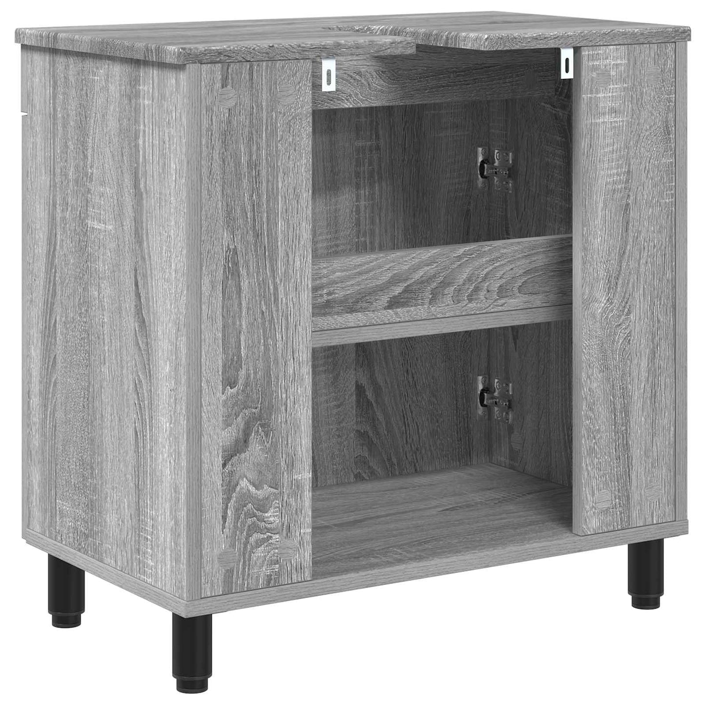 Badkamer Waskom Grijs Sonoma 60 x 35 x 60 cm Bewerkt hout is nu te koop bij PeponiXL, paradijselijk wonen!