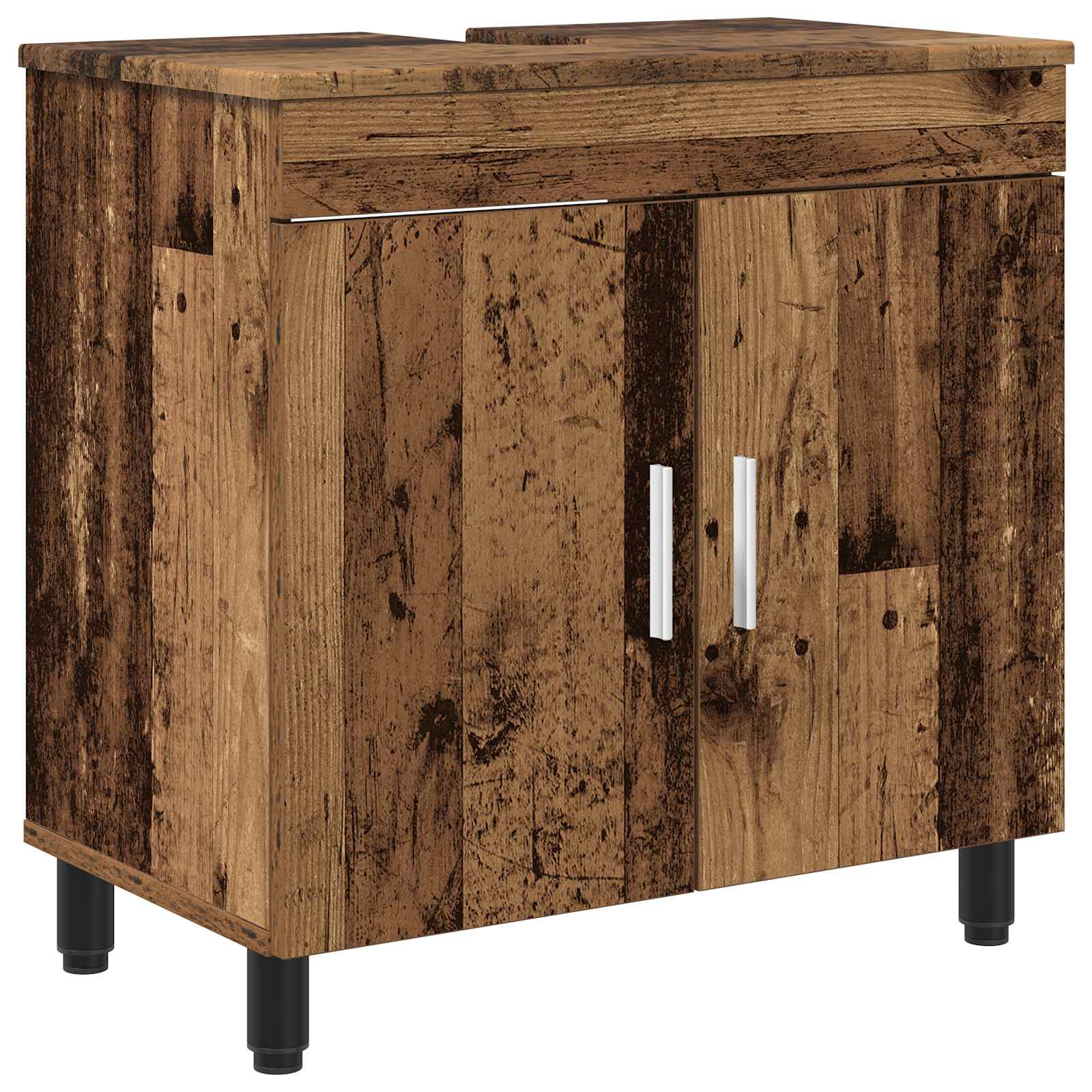 Badkamer Waskom Oud hout 60 x 35 x 60 cm Bewerkt hout is nu te koop bij PeponiXL, paradijselijk wonen!