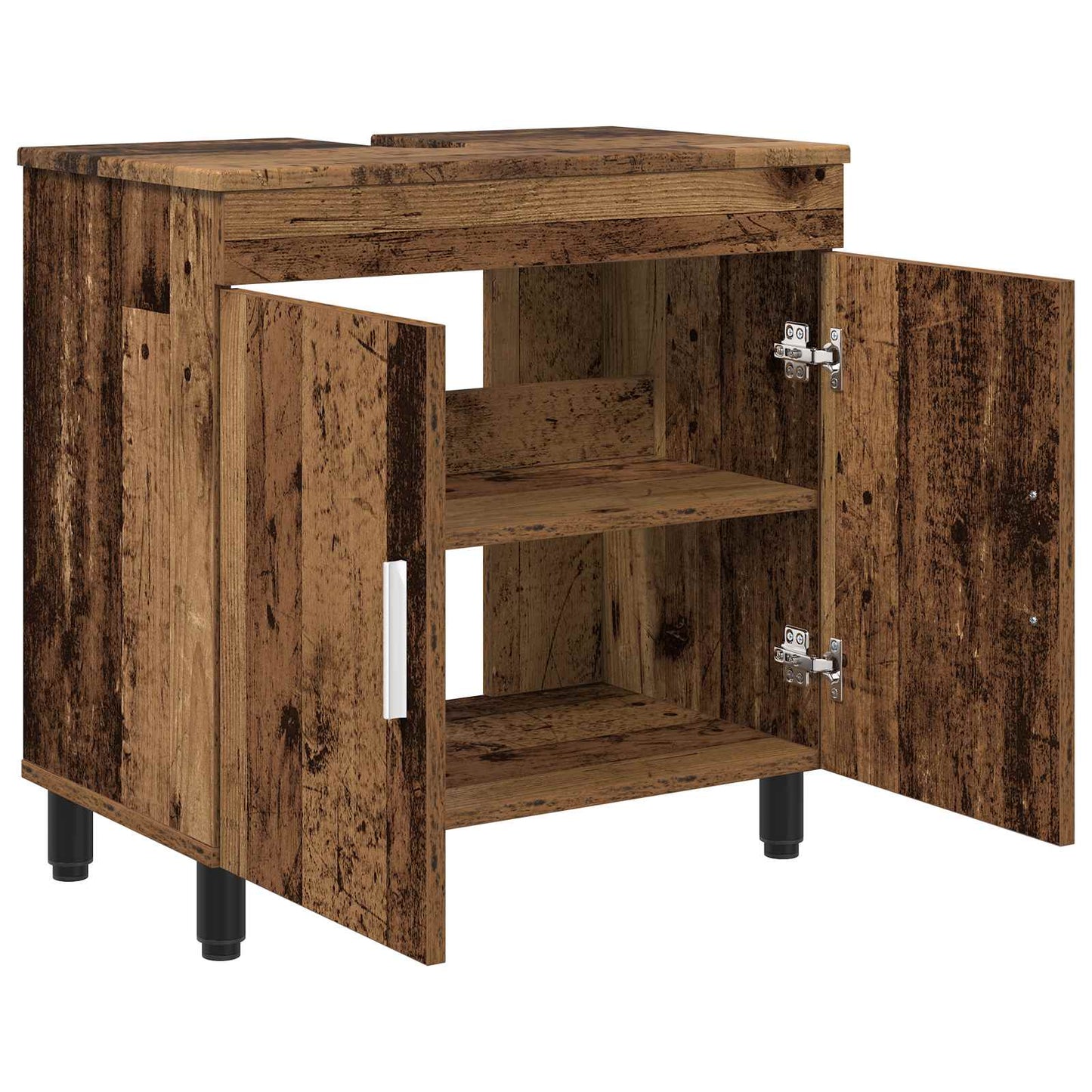 Badkamer Waskom Oud hout 60 x 35 x 60 cm Bewerkt hout is nu te koop bij PeponiXL, paradijselijk wonen!